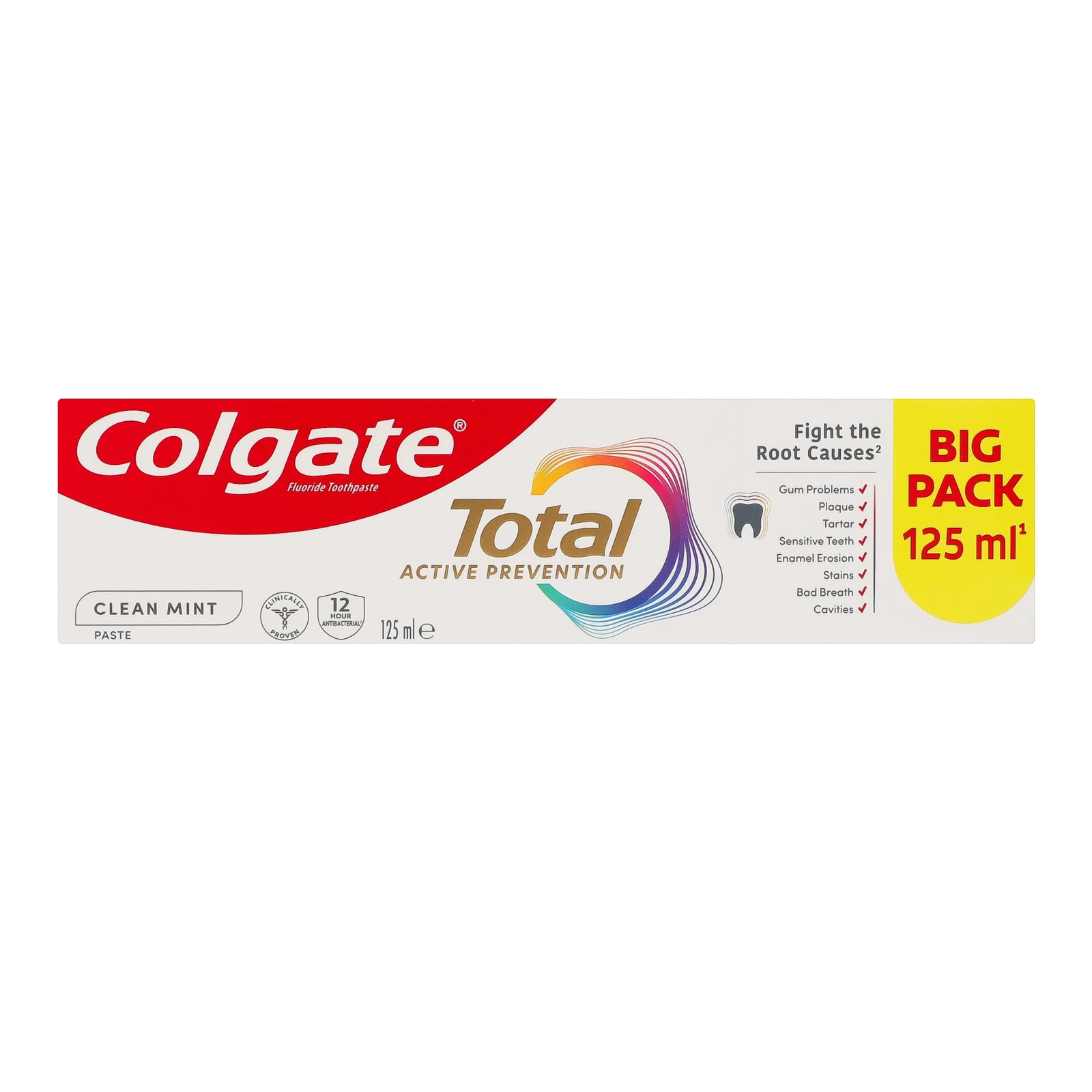 Паста зубна Colgate Total Active prevention Clean mint 125мл Фото навігації №:1