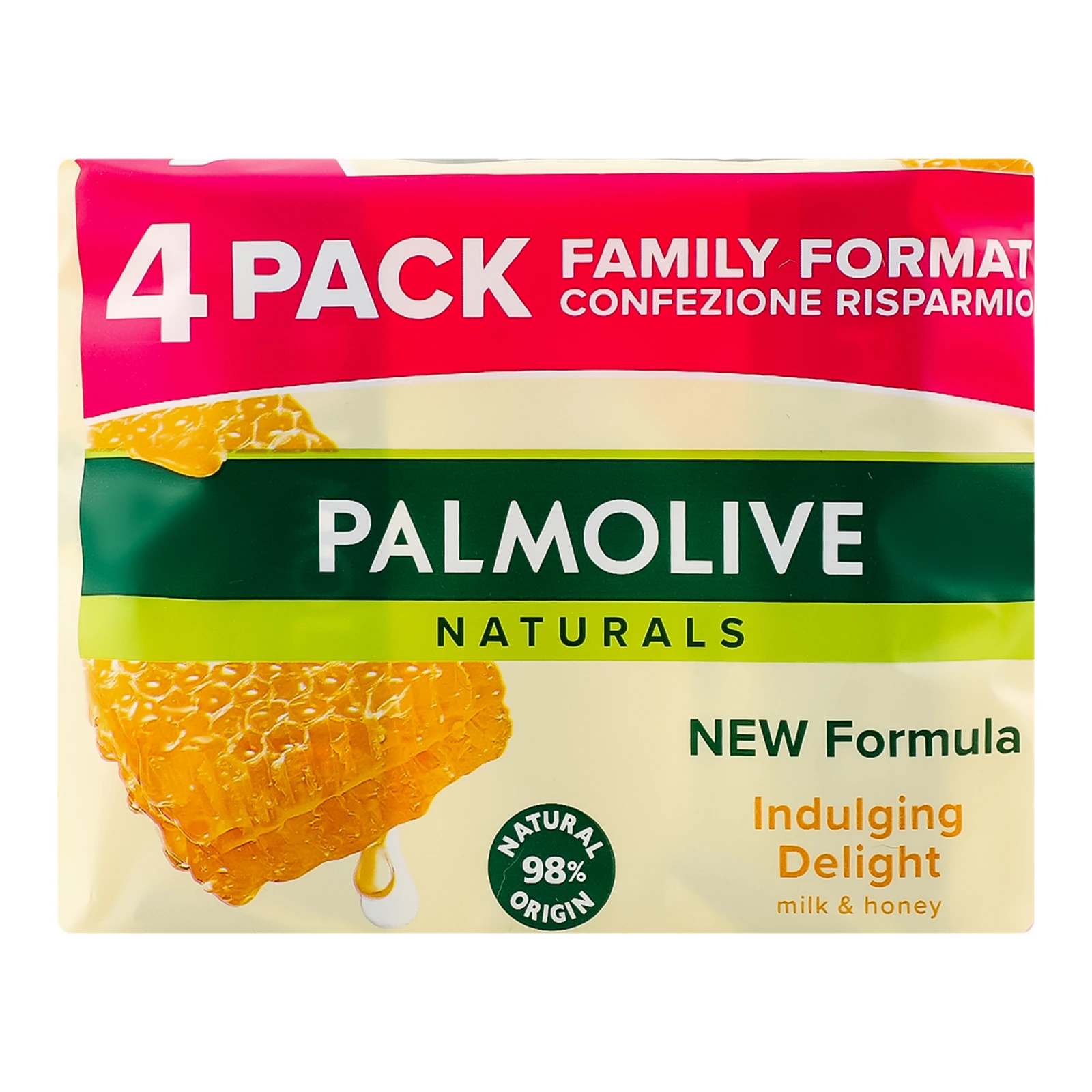 Мило Palmolive 4шт90г naturals milk&honey Фото №:1