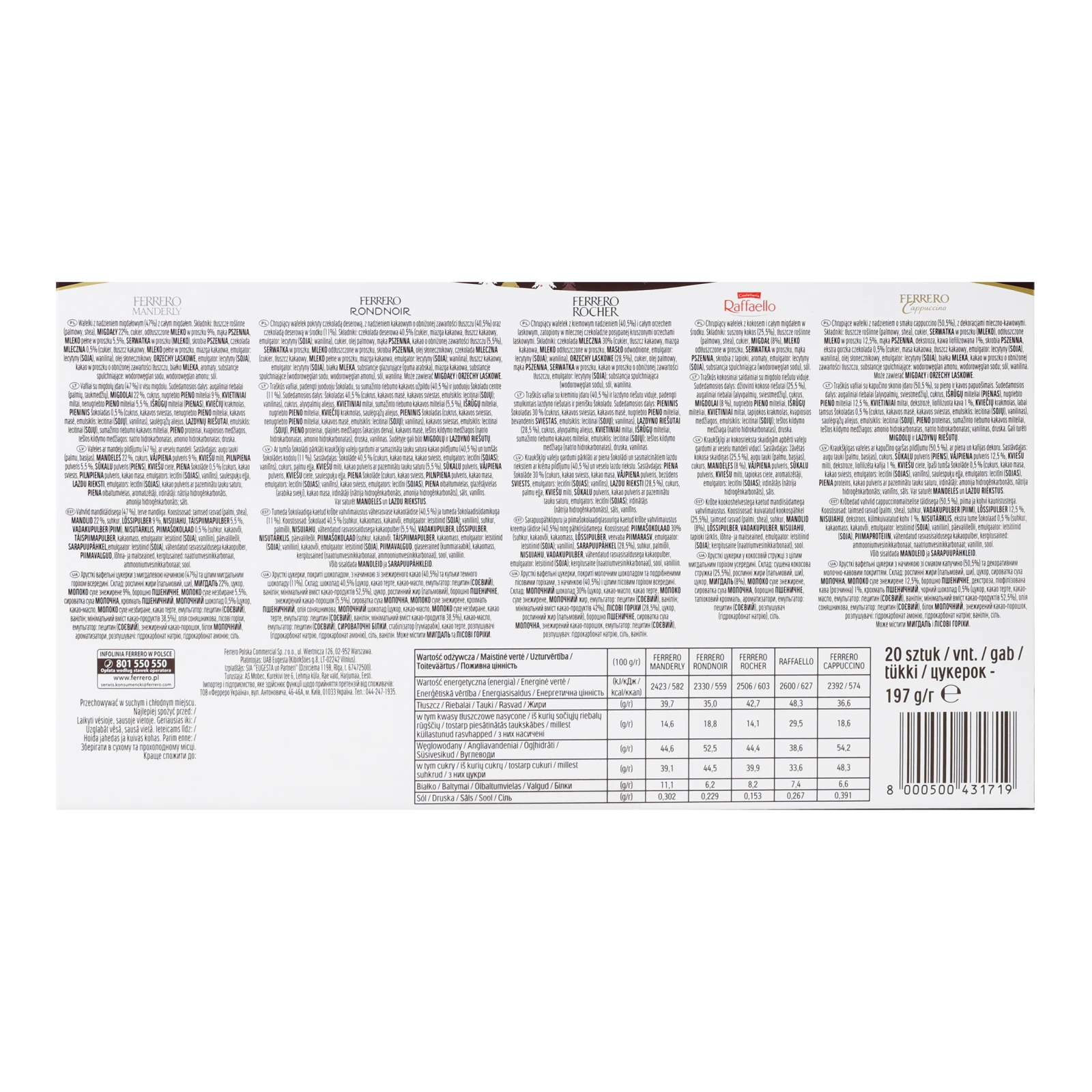 Цукерки Ferrero Collection Grand assortment 197г Фото №:3