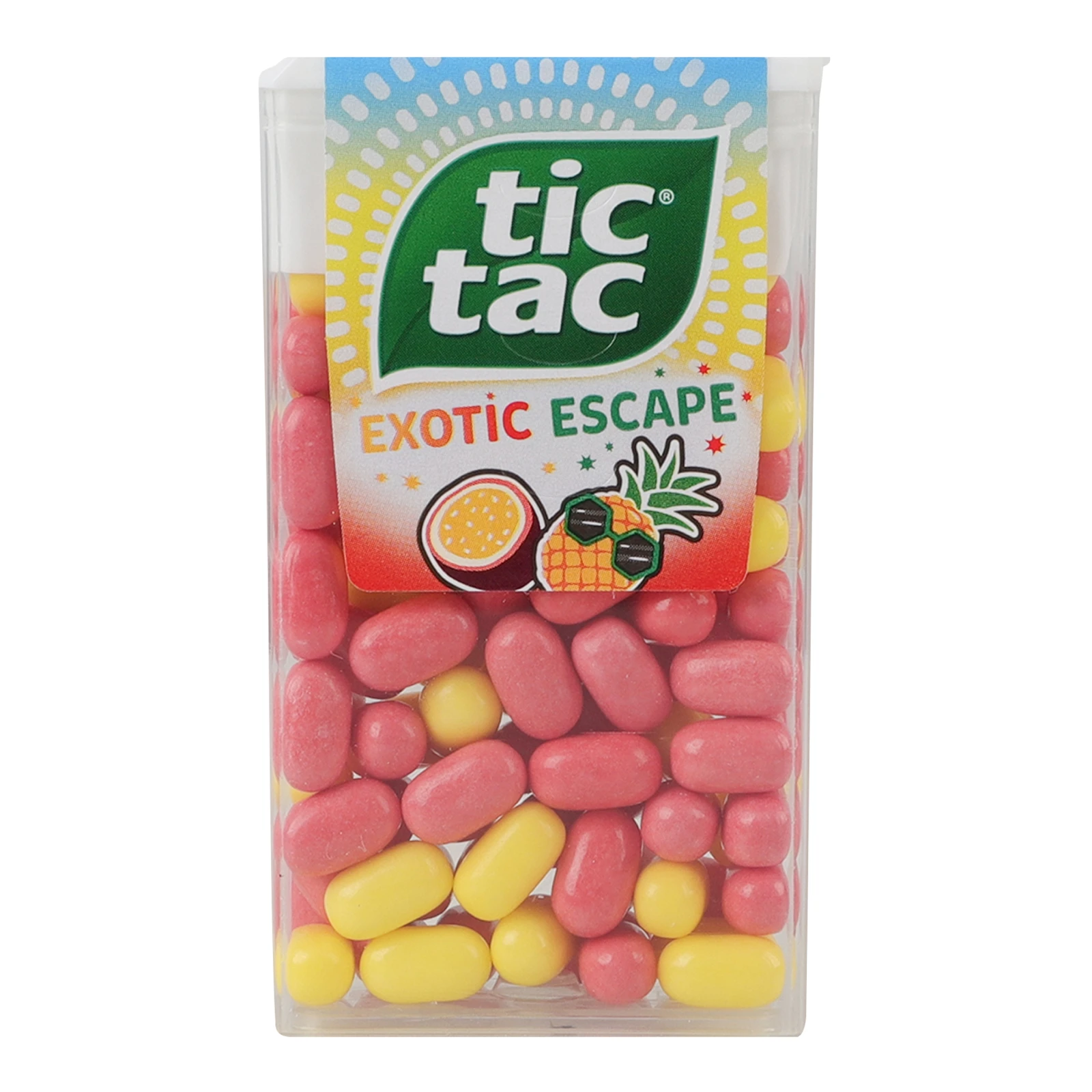 Драже Tic Tac Exotic escape зі смаком ананаса та маракуї 54г Фото №:1