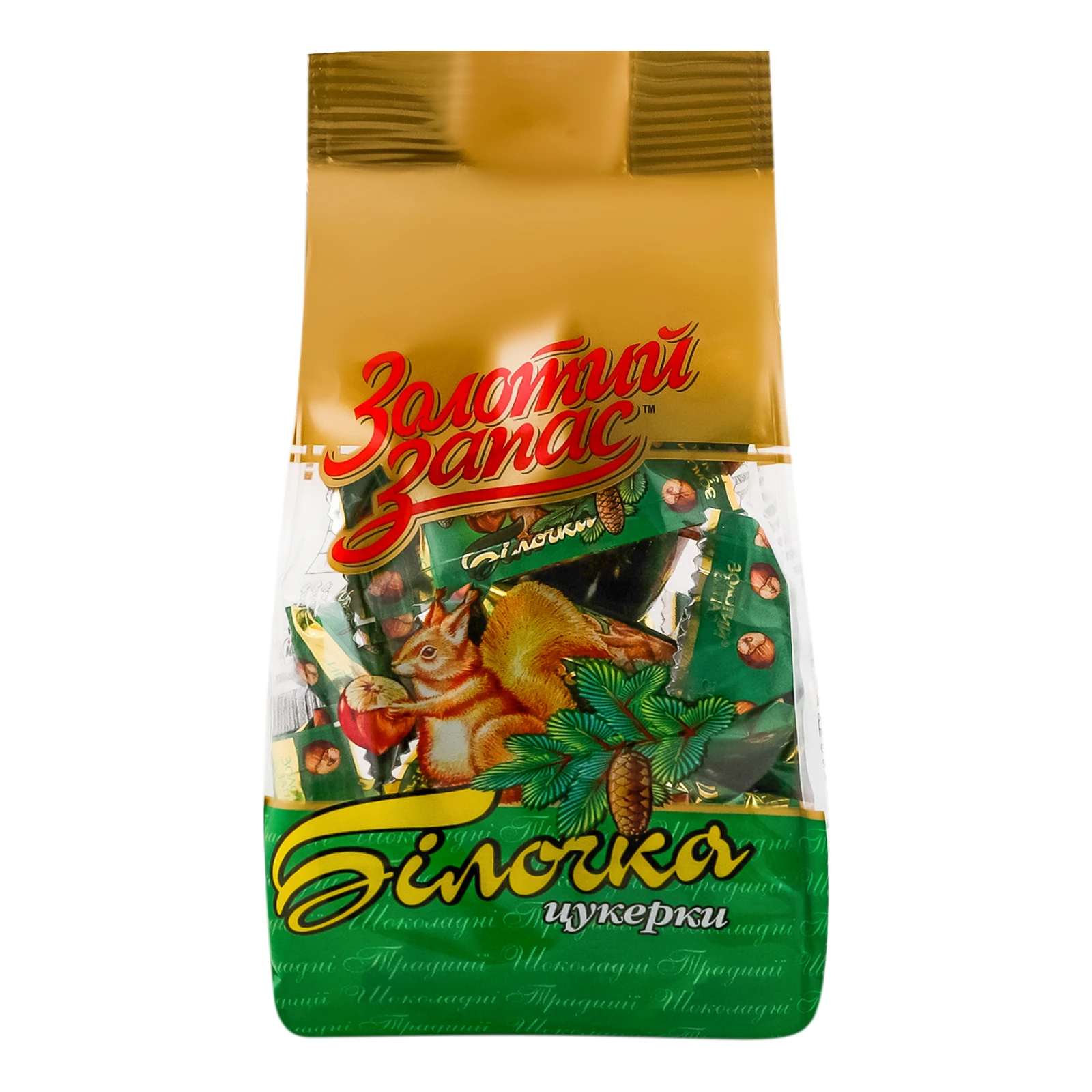 Цукерки Золотий запас Білочка 200г Фото №:1