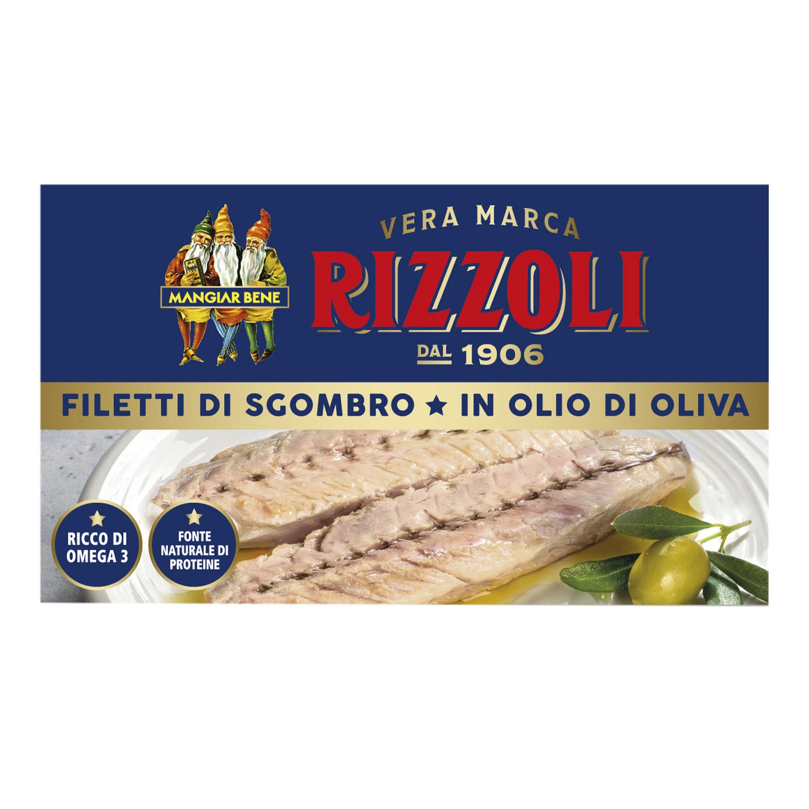 Скумбрія Rizzoli філе в оливковій олії 125г Фото №:1