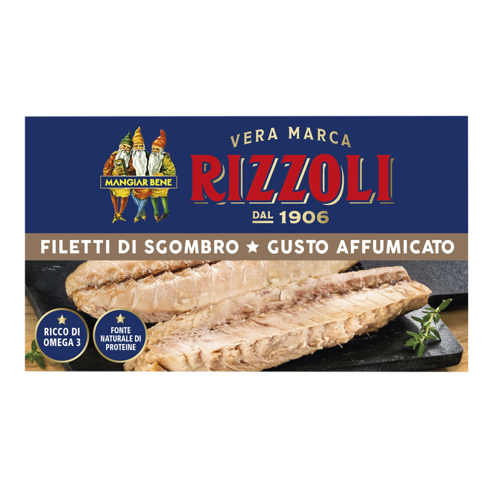 Скумбрія Rizzoli філе копчене 90г Фото №:1