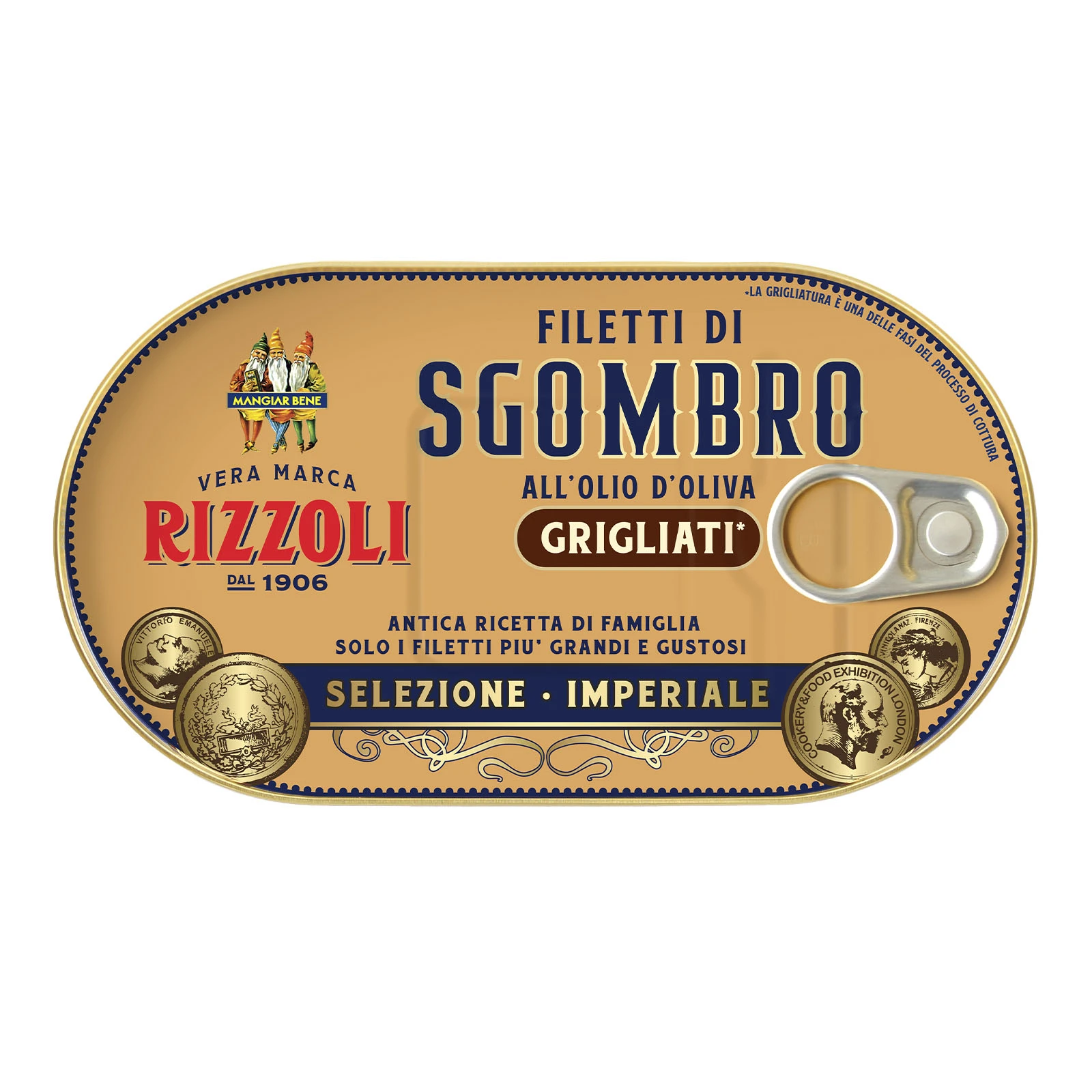Скумбрія Rizzoli Imperiale філе гриль в оливковій олії 160г Фото №:1