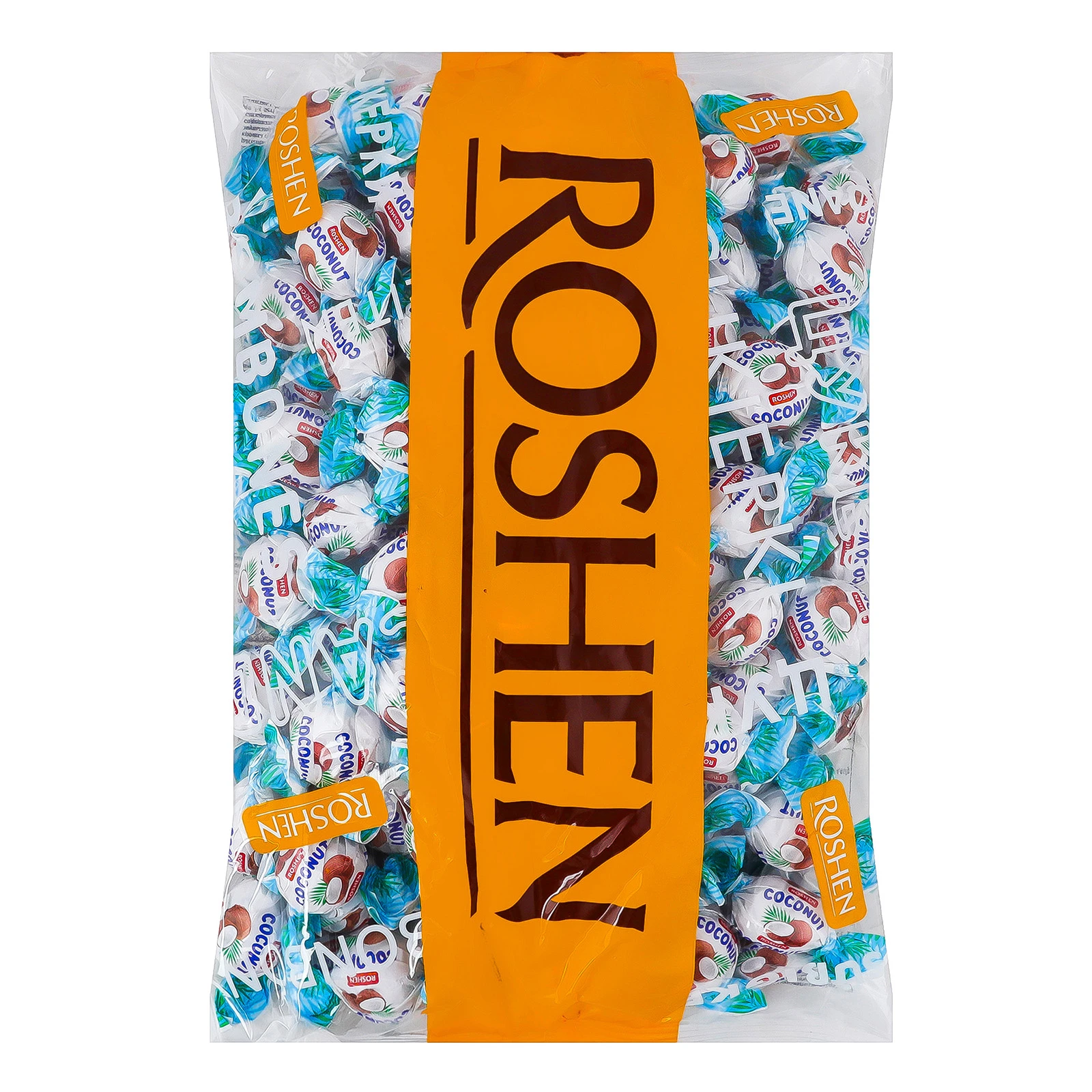 Цукерки Roshen карамель Coconut з кокосовою начинкою Новинка Фото навігації №:1