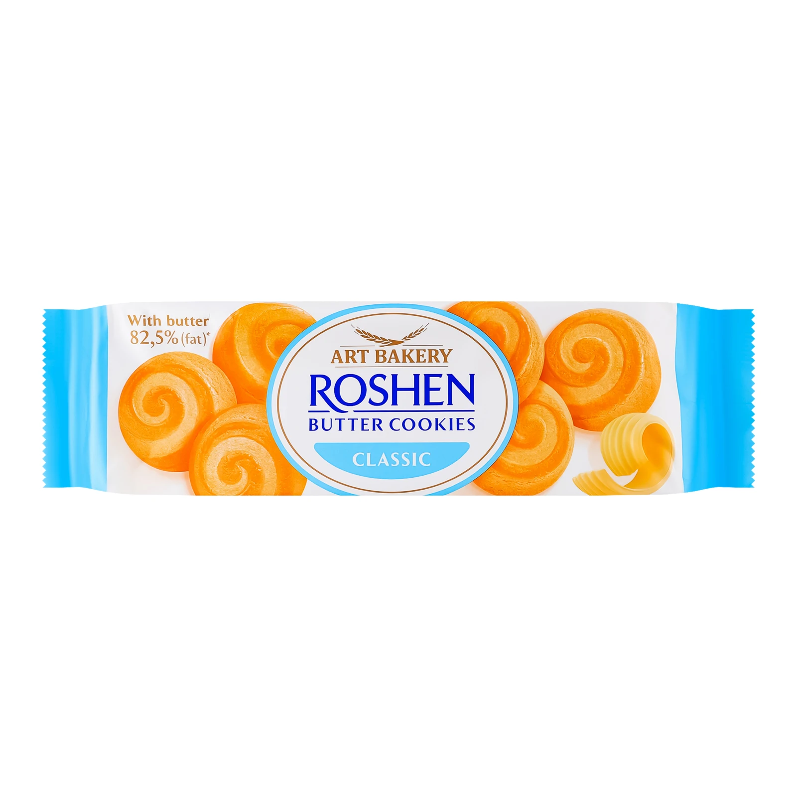 Печиво Roshen Butter cookies здобне з маслом класичне 140г Фото навігації №:1