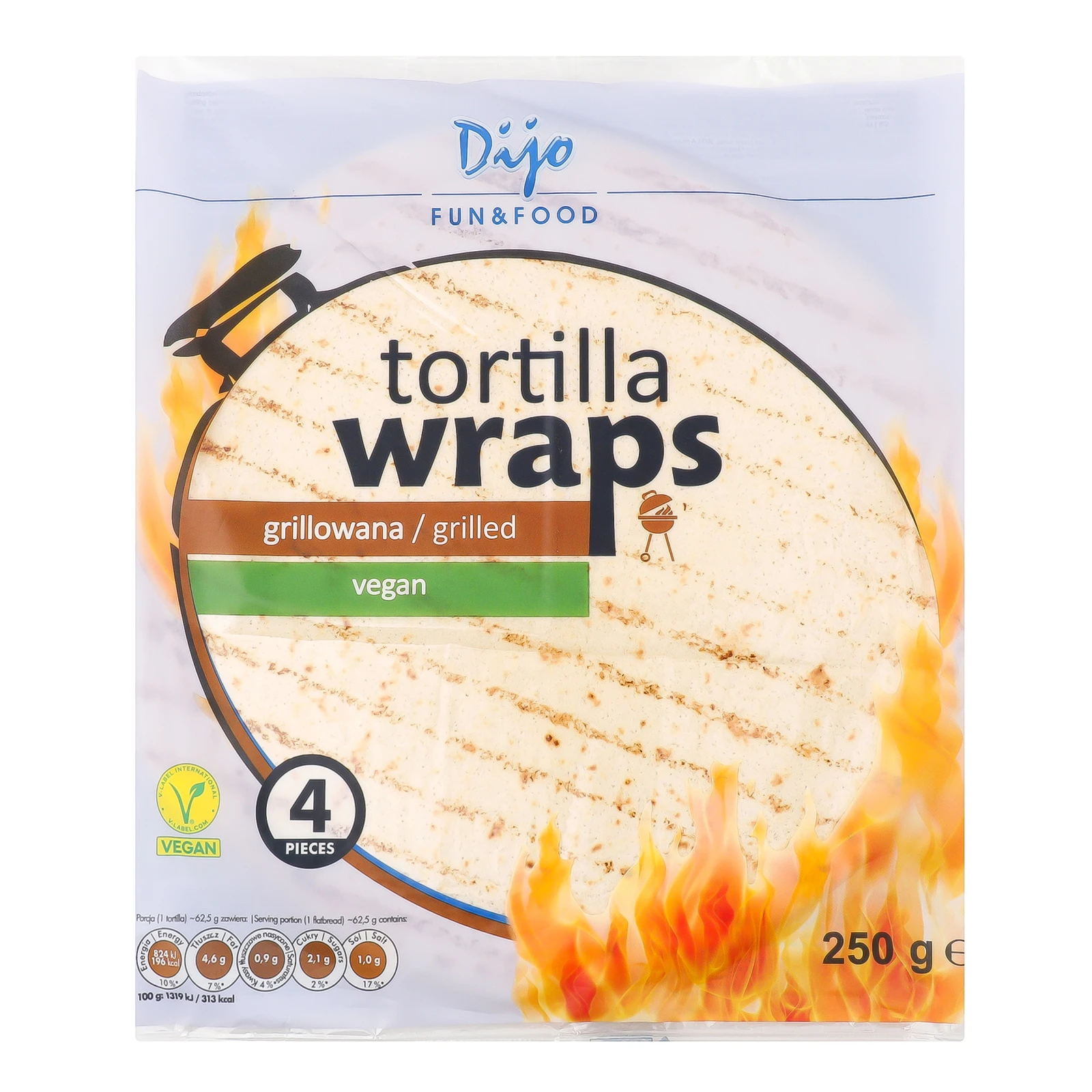 Тортилья Dijo пшенична гриль 250г Фото №:1