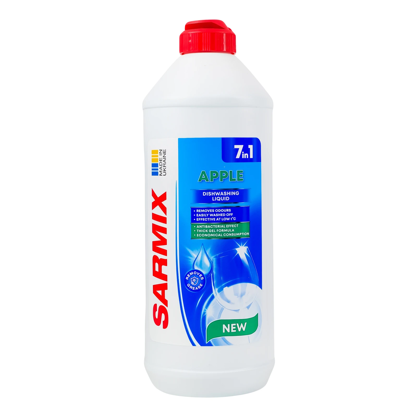 Засіб для миття Sarmix для посуду гелеподібний Apple 500мл Фото №:1