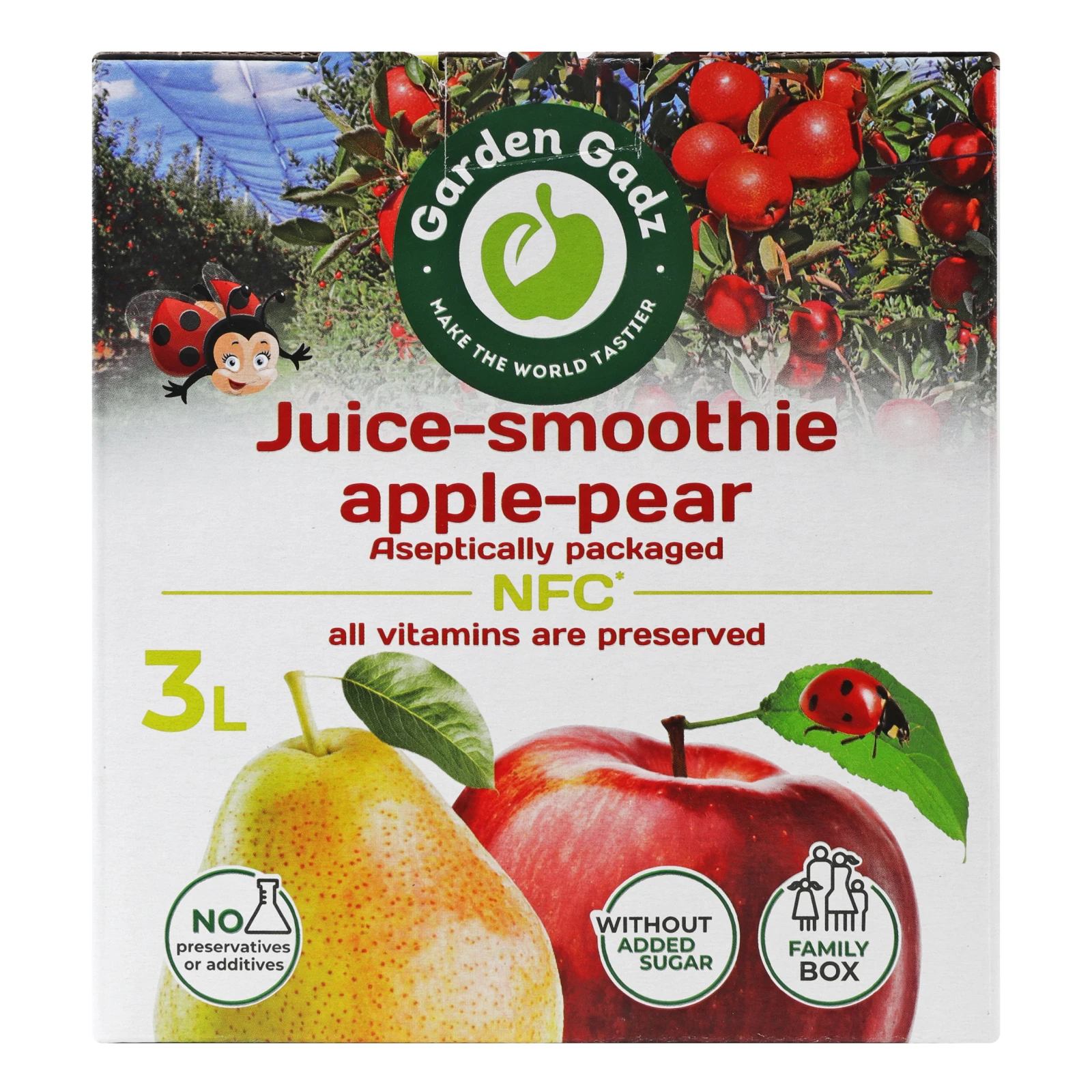 Сік-смузі Garden Gadz яблучно-грушевий 3л Фото №:2