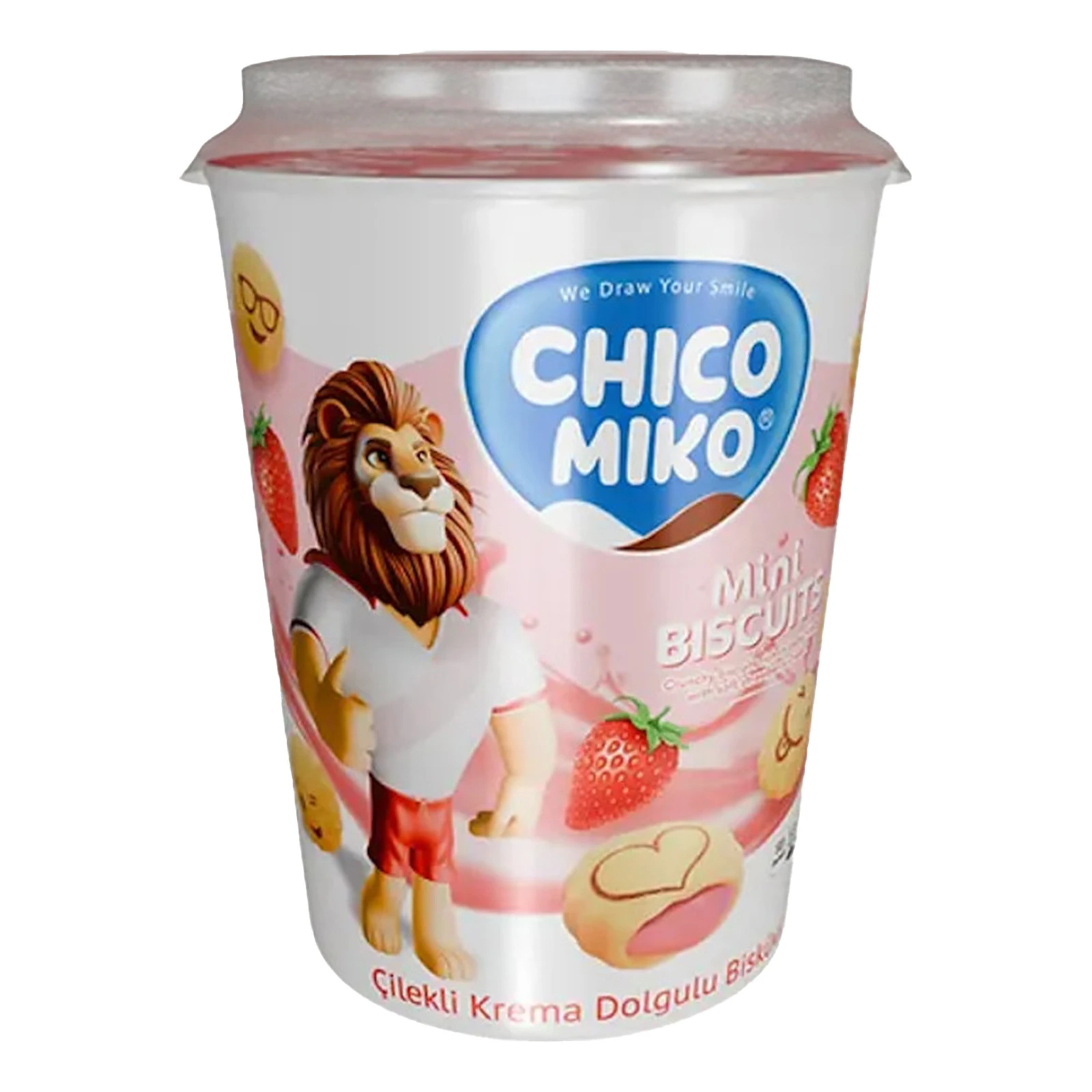 Печиво міні Chico Miko 125г з полуничною начинкою Новинка Фото №:1