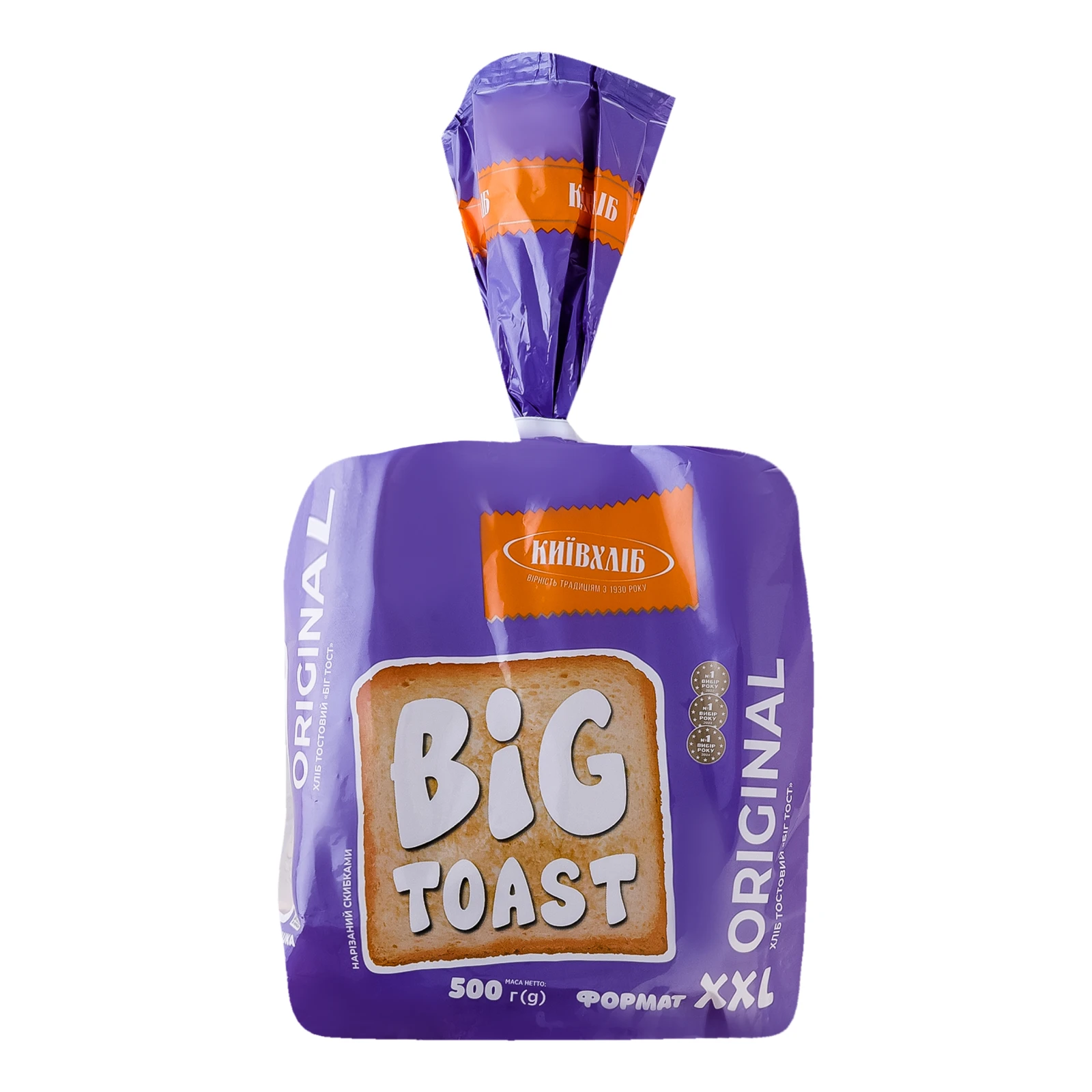 Хліб Київхліб Біг тост Original тостовий нарізний 500г Фото №:1