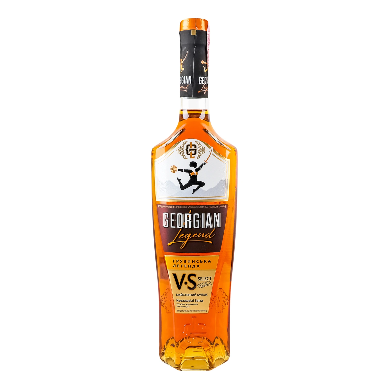 Бренді Georgian Legend Select VS виноградний ординарний 36% 0.5л
