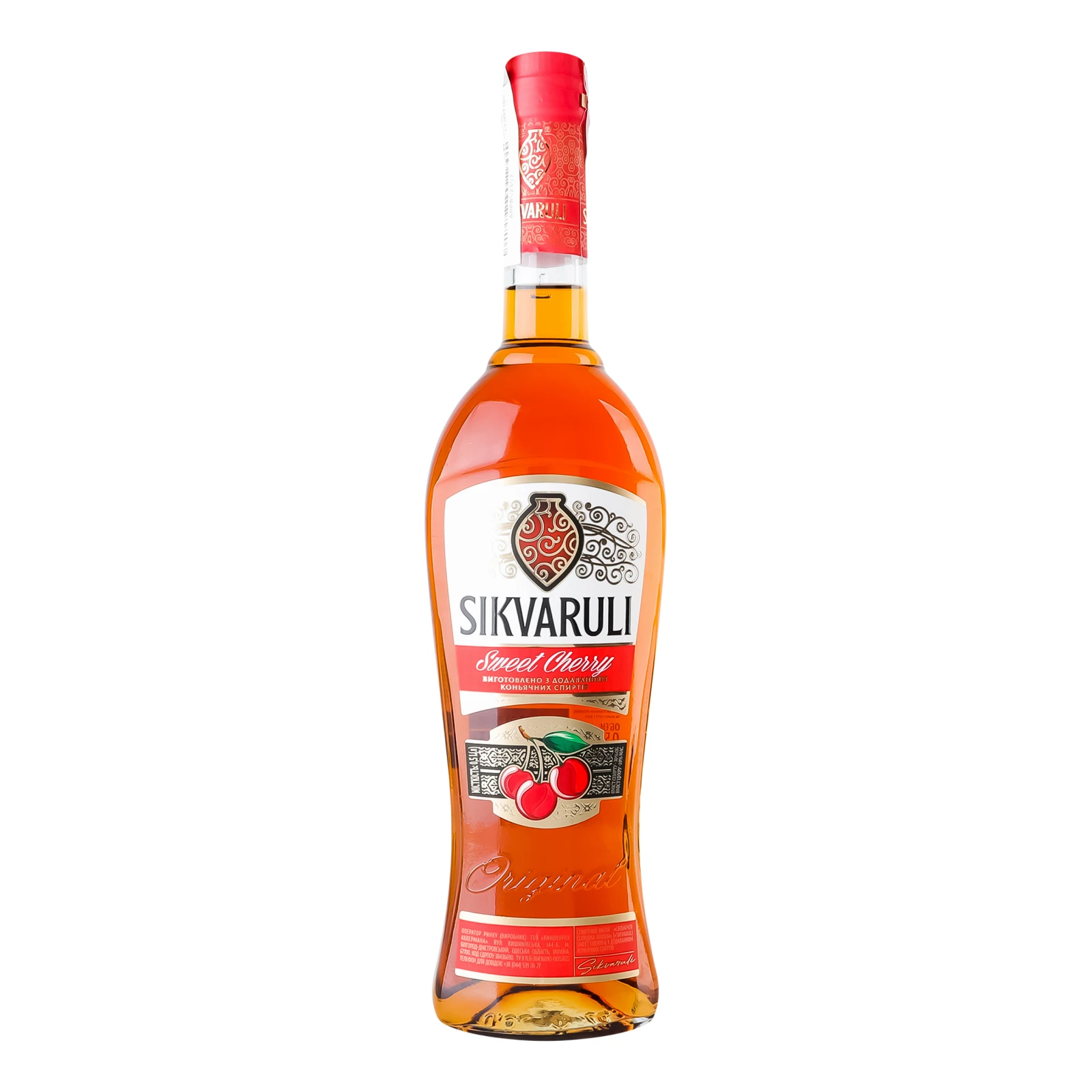 Напій спиртний Sikvaruli Солодка вишня 30% 0.5л