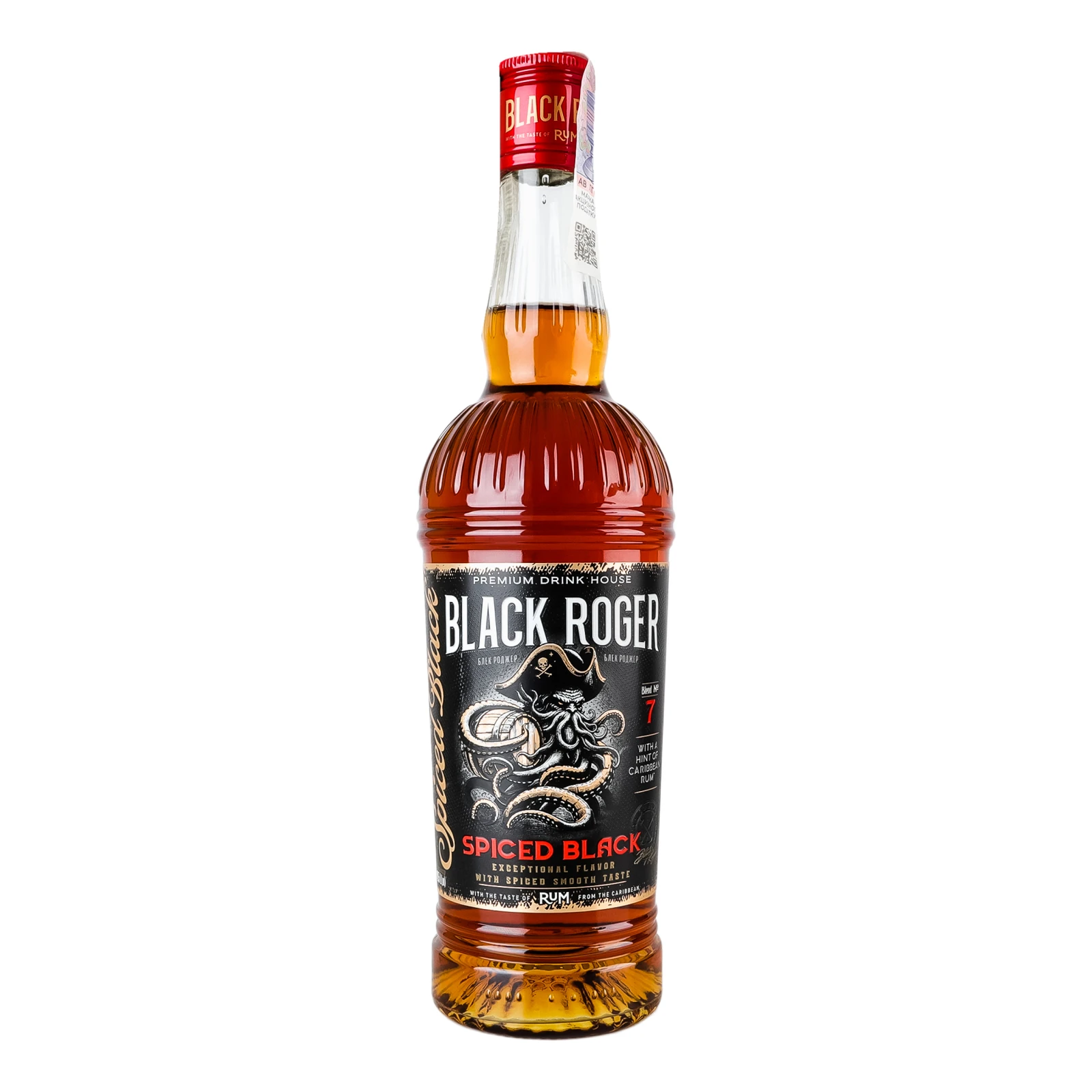 Напій спиртний Black Roger Spiced Black з ромом 35% 0.5л