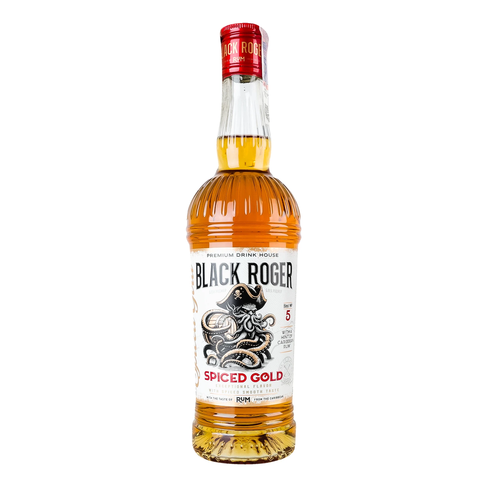 Напій спиртний Black Roger Spiced Gold з ромом 35% 0.5л Фото №:1