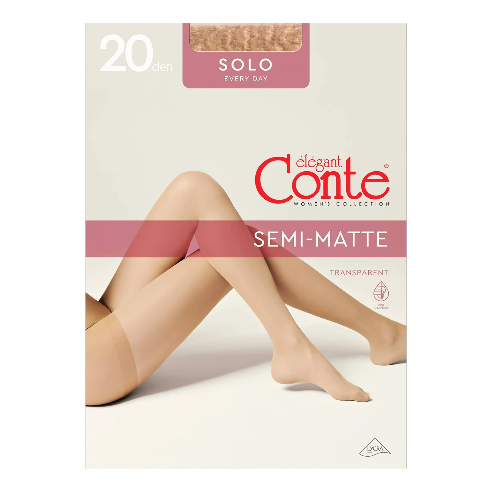 Колготки жіночі Conte elegant Solo 20den 6 natural Фото №:1