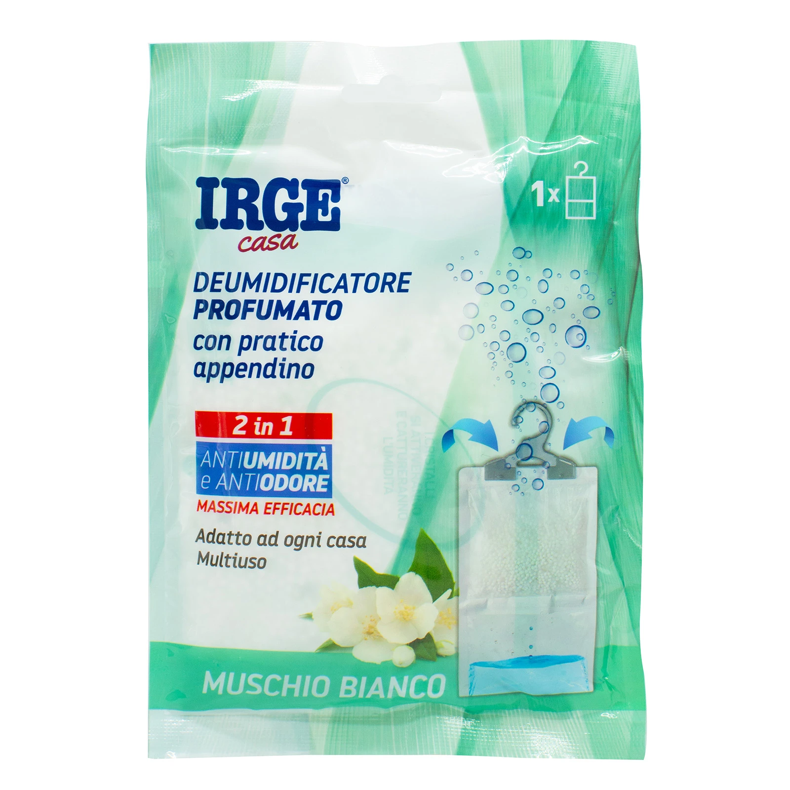 Поглинач запаху і вологи Irge 500мл з підвіскою Білий мускус Фото №:1