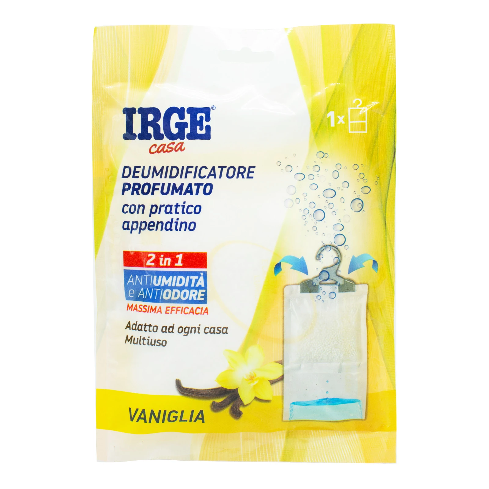 Поглинач запаху і вологи Irge 500мл з підвіскою Ваніль Новинка Фото №:1