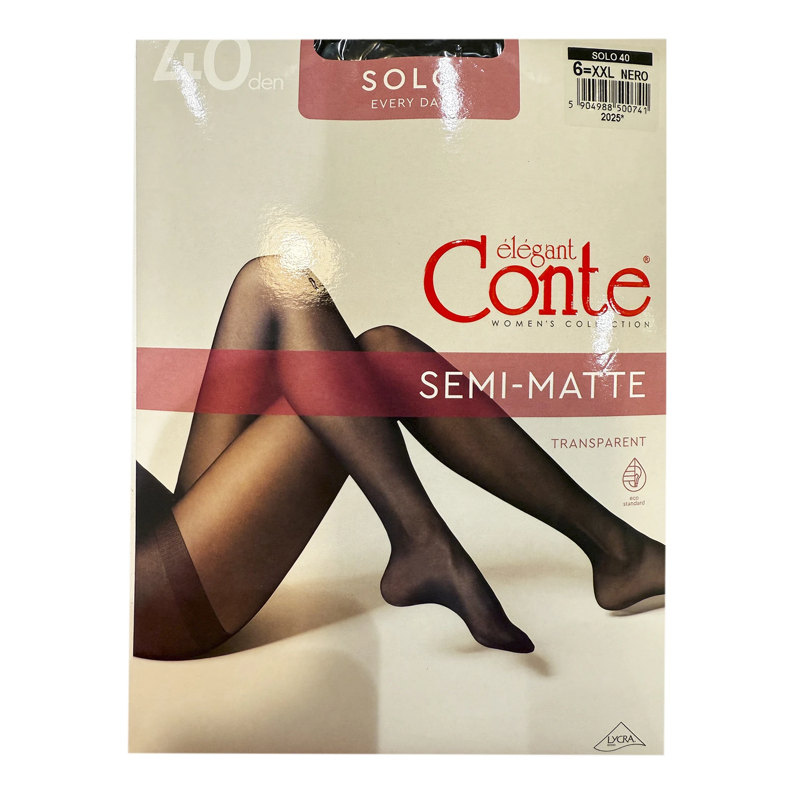 Колготки жіночі Conte elegant Solo 40den 6 nero Фото №:1