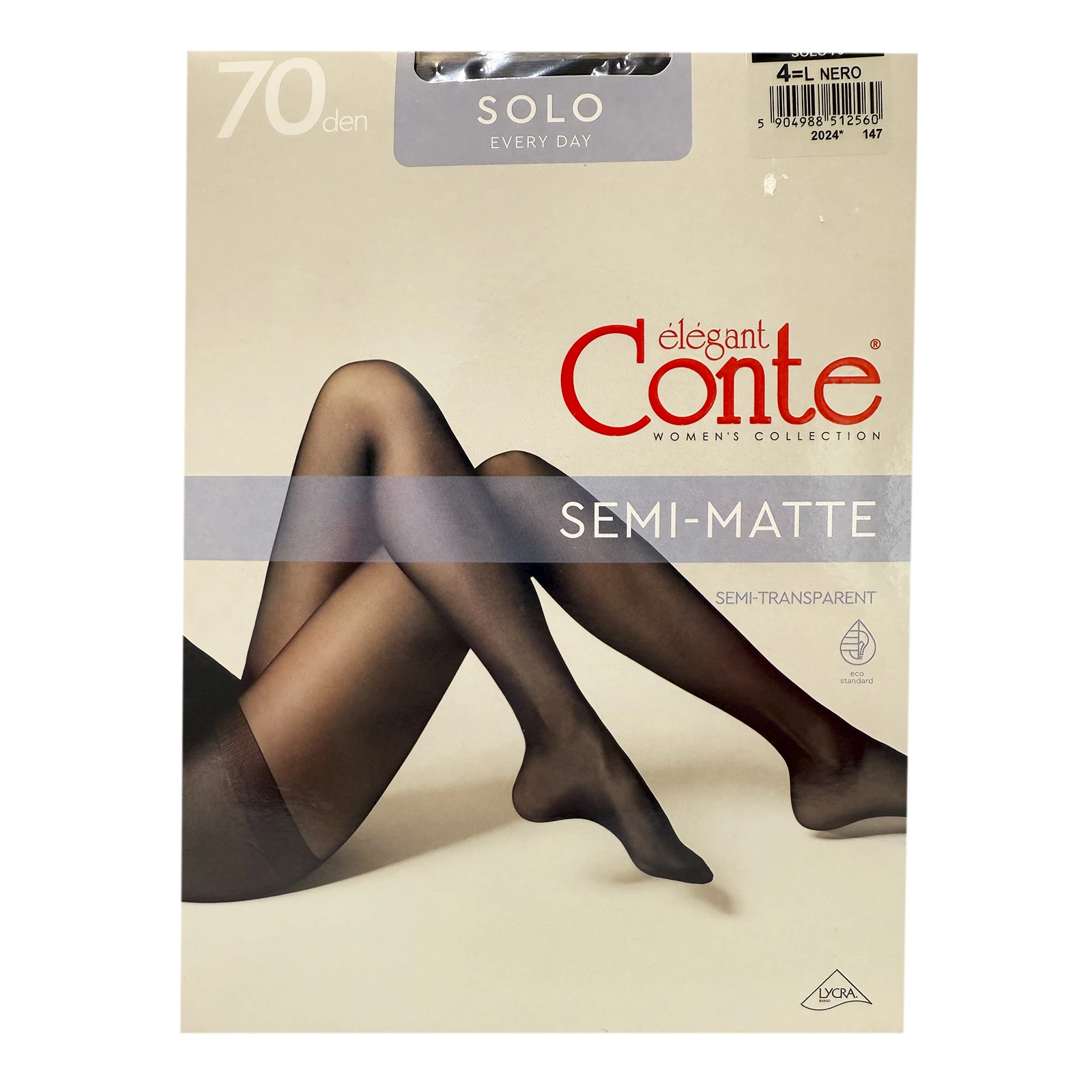 Колготки жіночі Conte elegant Solo 70den 4 nero Фото №:1