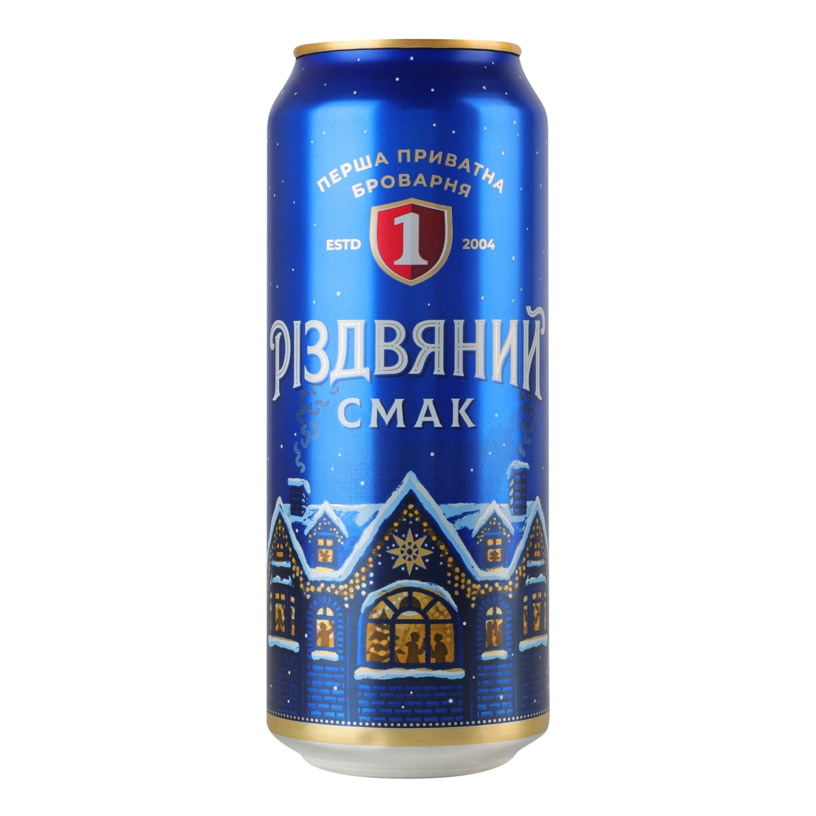 Пиво Перша приватна броварня спеціальне Різдвяний смак темне фільтроване пастеризоване 4.8% 0.5л Фото №:1