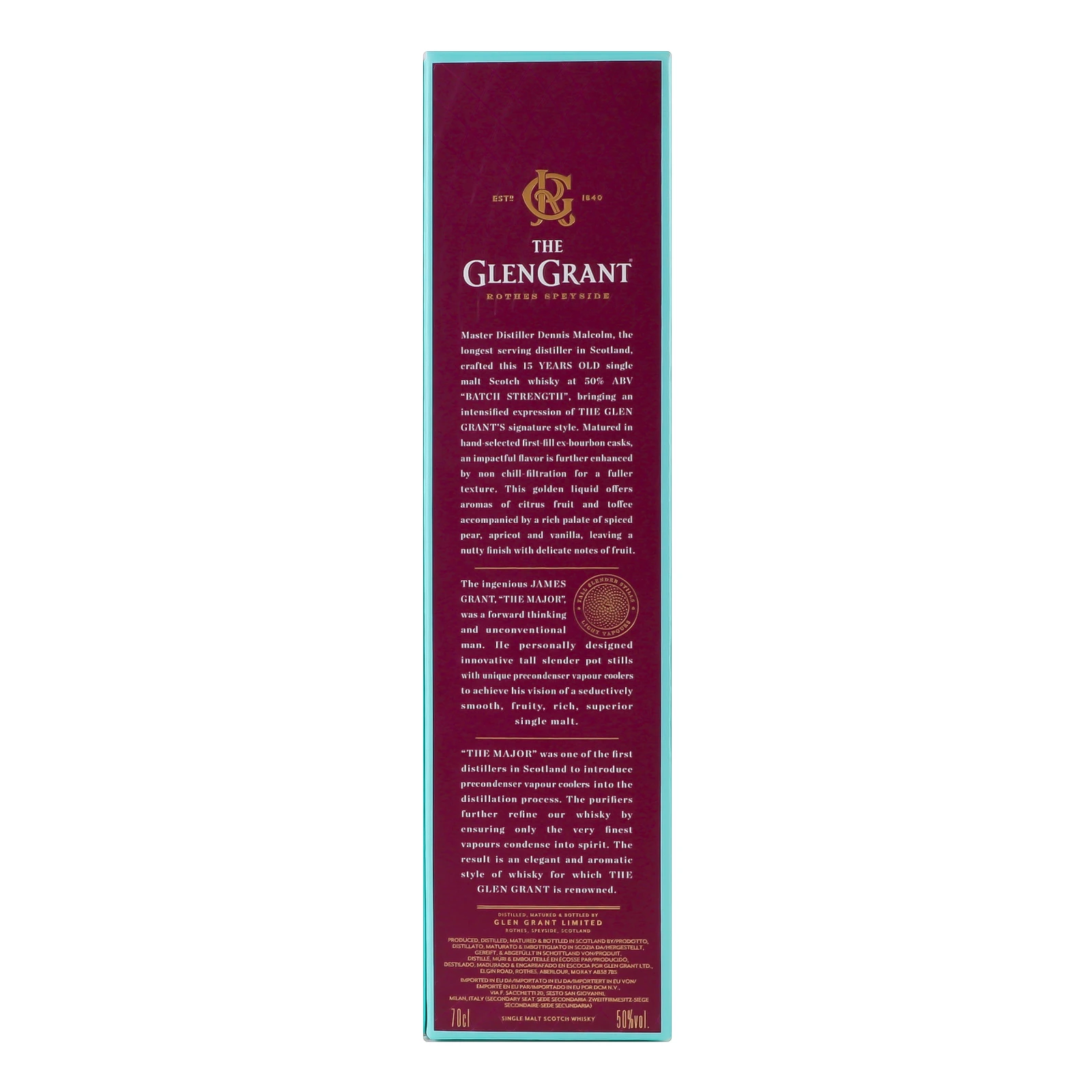 Віскі The Glen Grant 0,7л 50% Aged 15 Years фото 2
