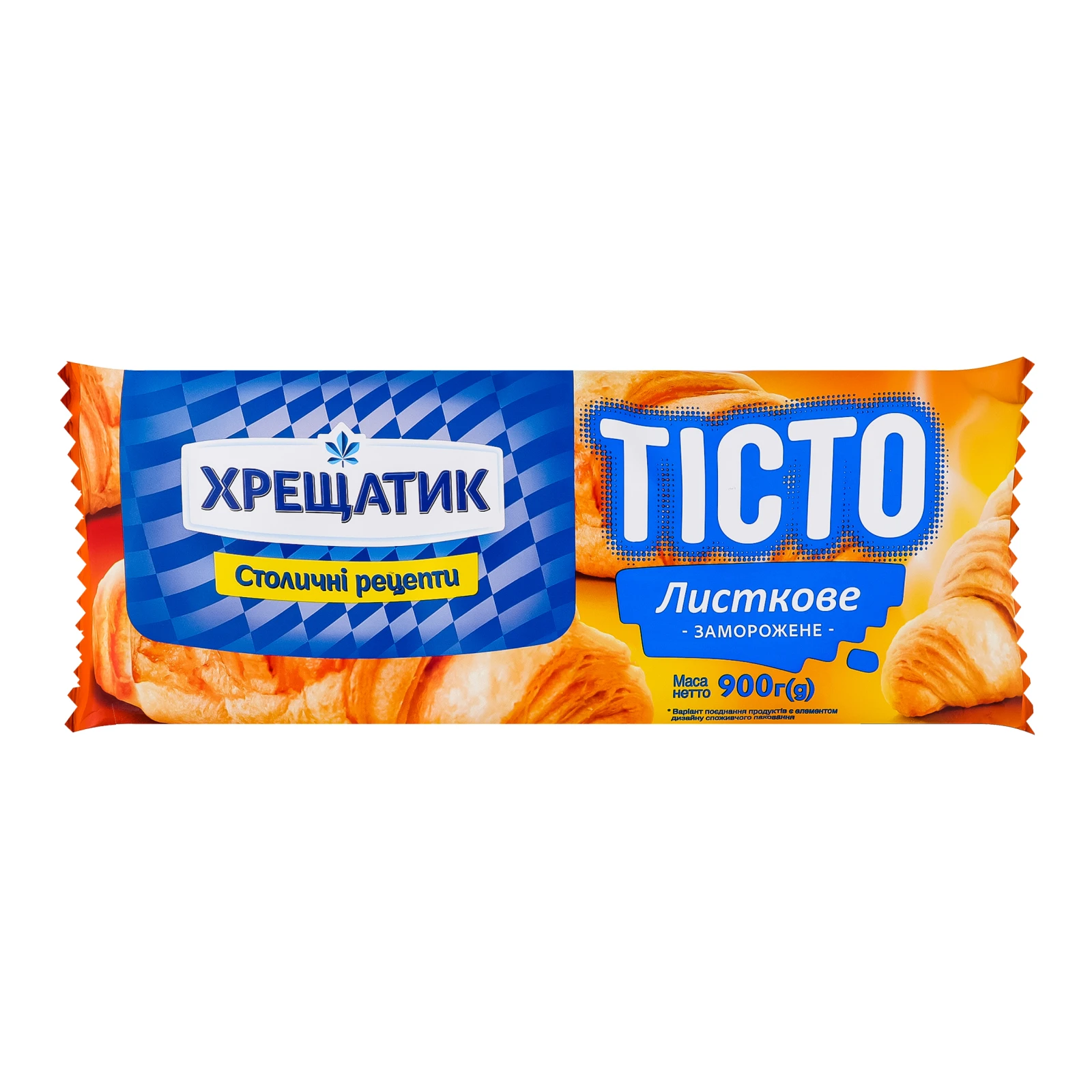 Тісто Хрещатик листкове заморожене 900г Фото №:1
