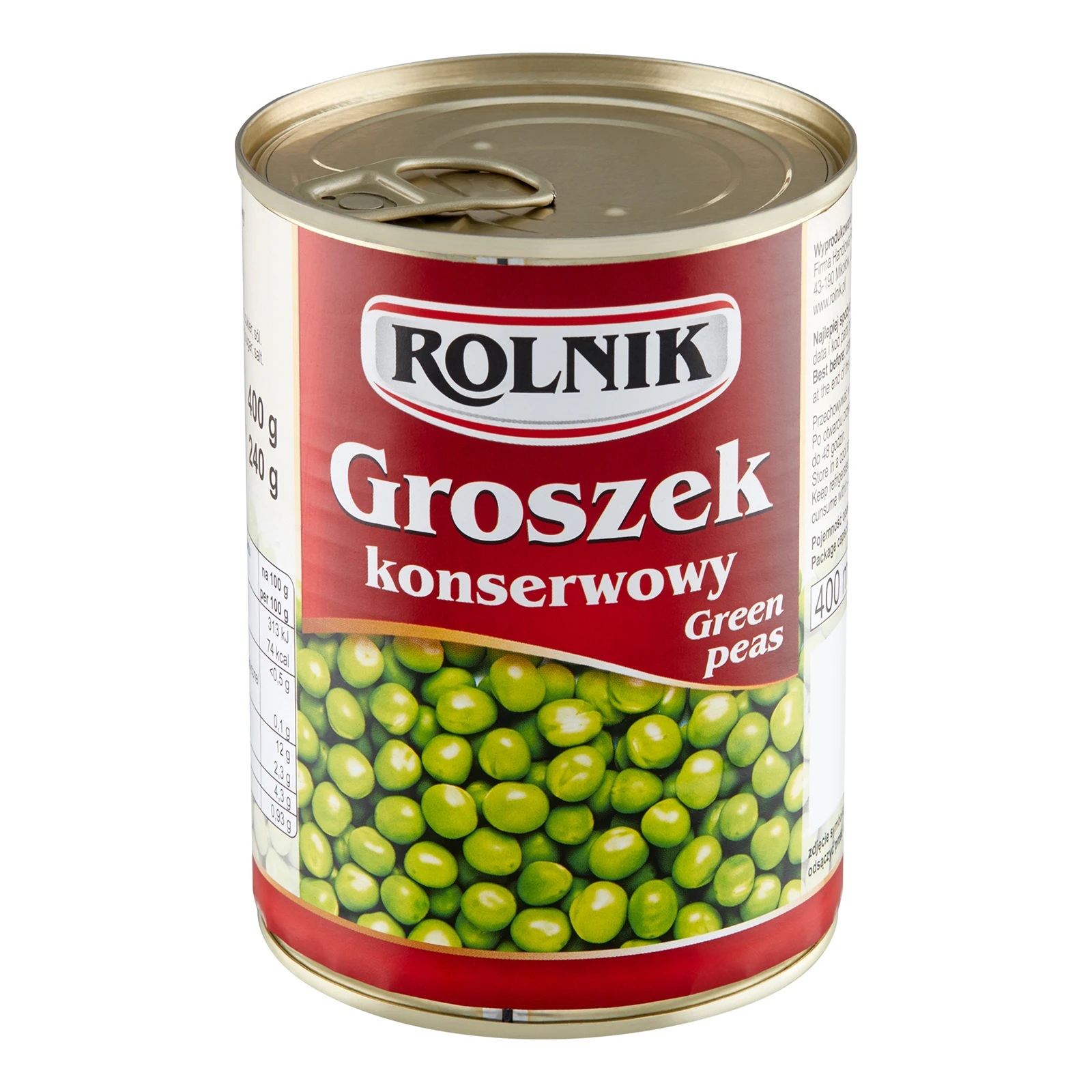 Горошок Rolnik консервований 400г Фото №:1