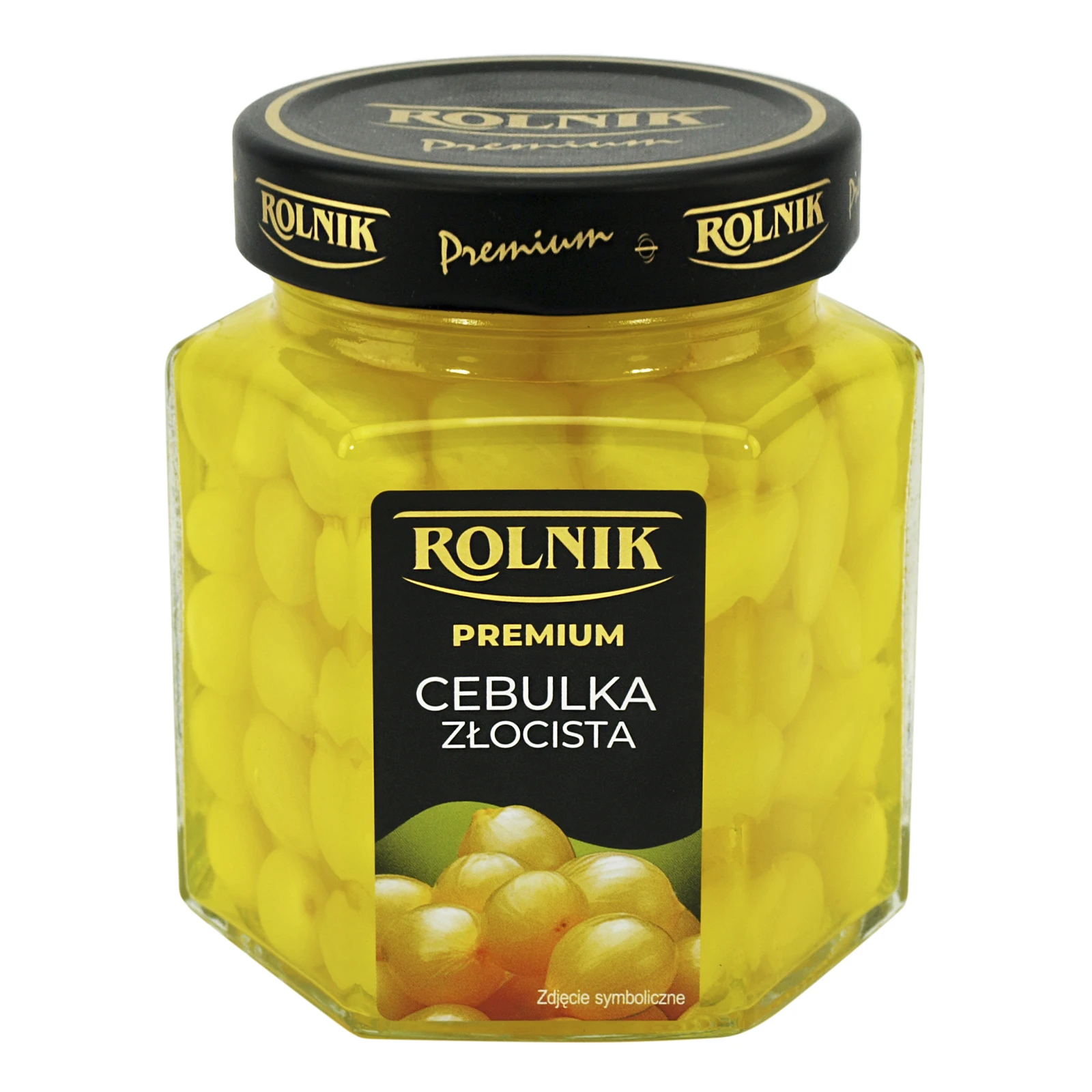 Цибуля Rolnik золотиста очищена маринована 295г Фото №:1