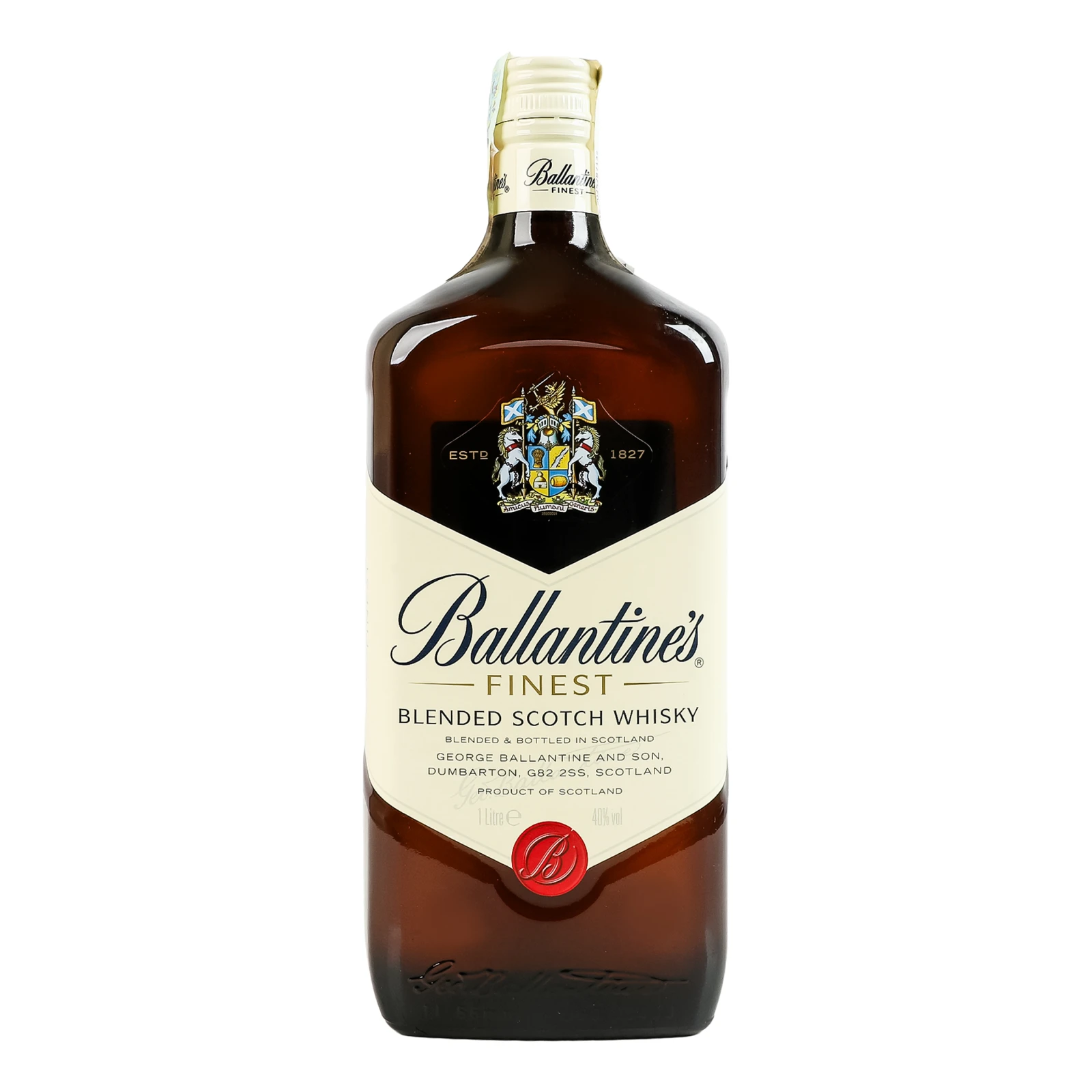Віскі Ballantine's Finest шотландське купажоване 40% 1л Фото №:1
