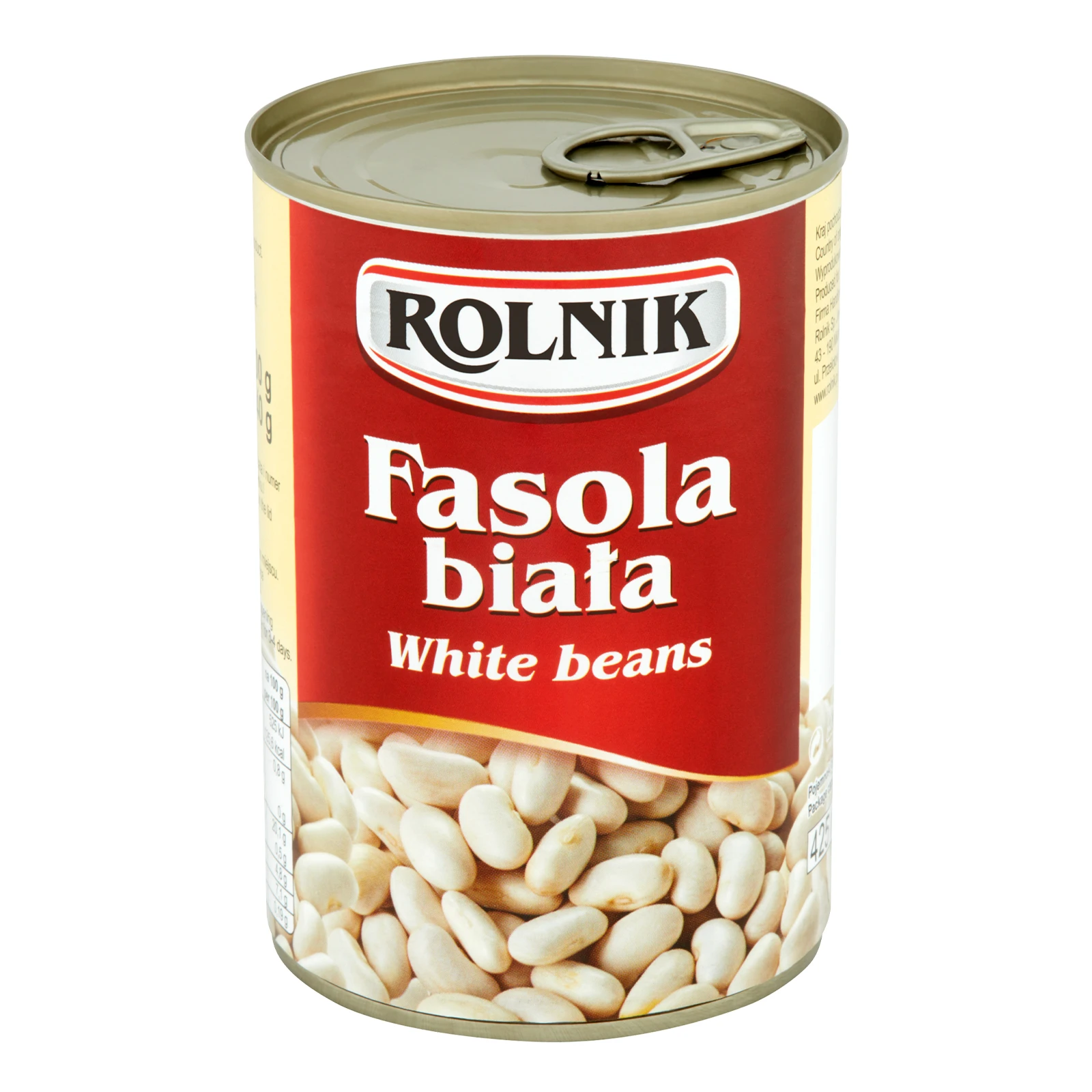 Квасоля Rolnik біла 400г Фото №:1