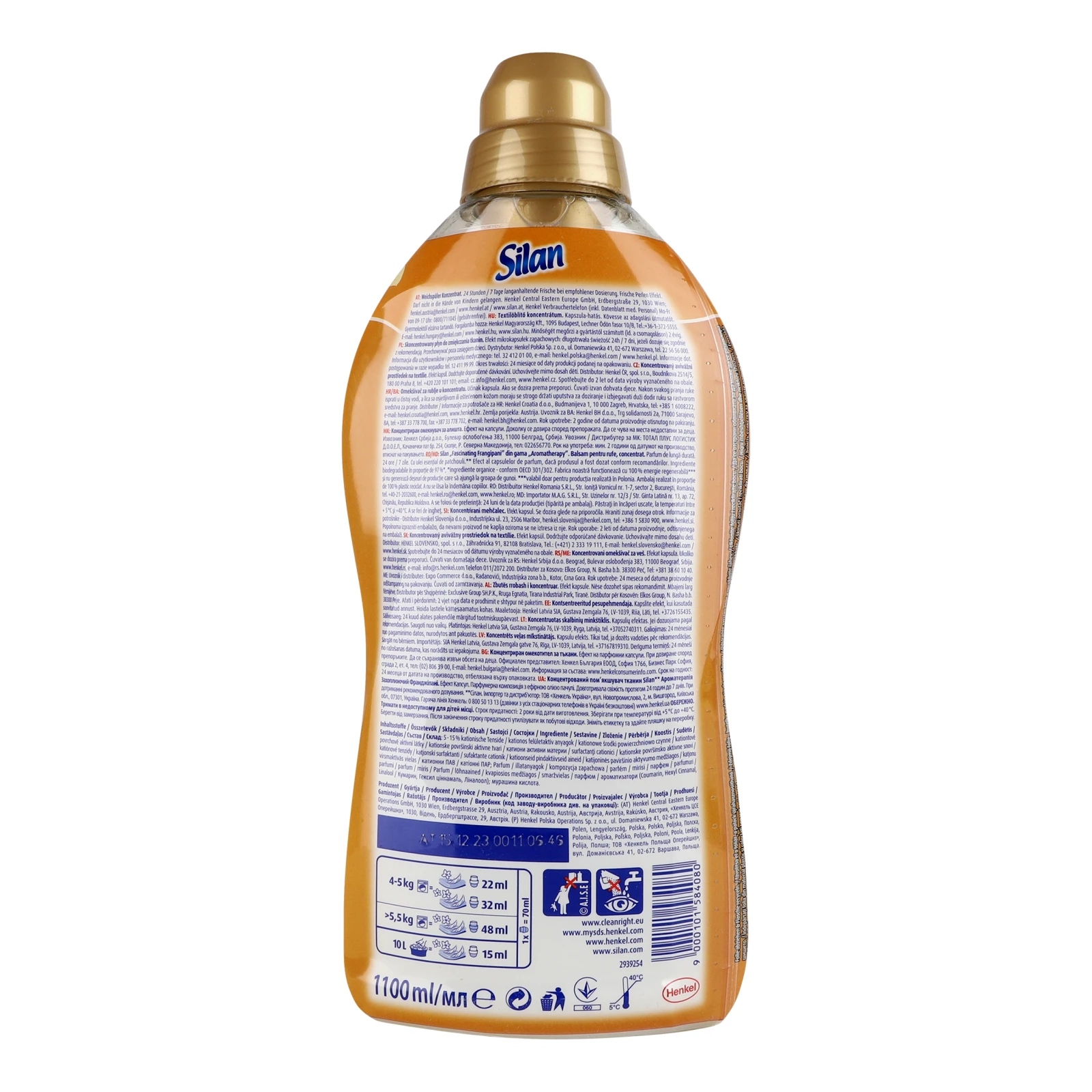 Пом`якшувач для тканин Silan 1.1л Fascinating Frangipani aromatherapy Новинка Фото №:2