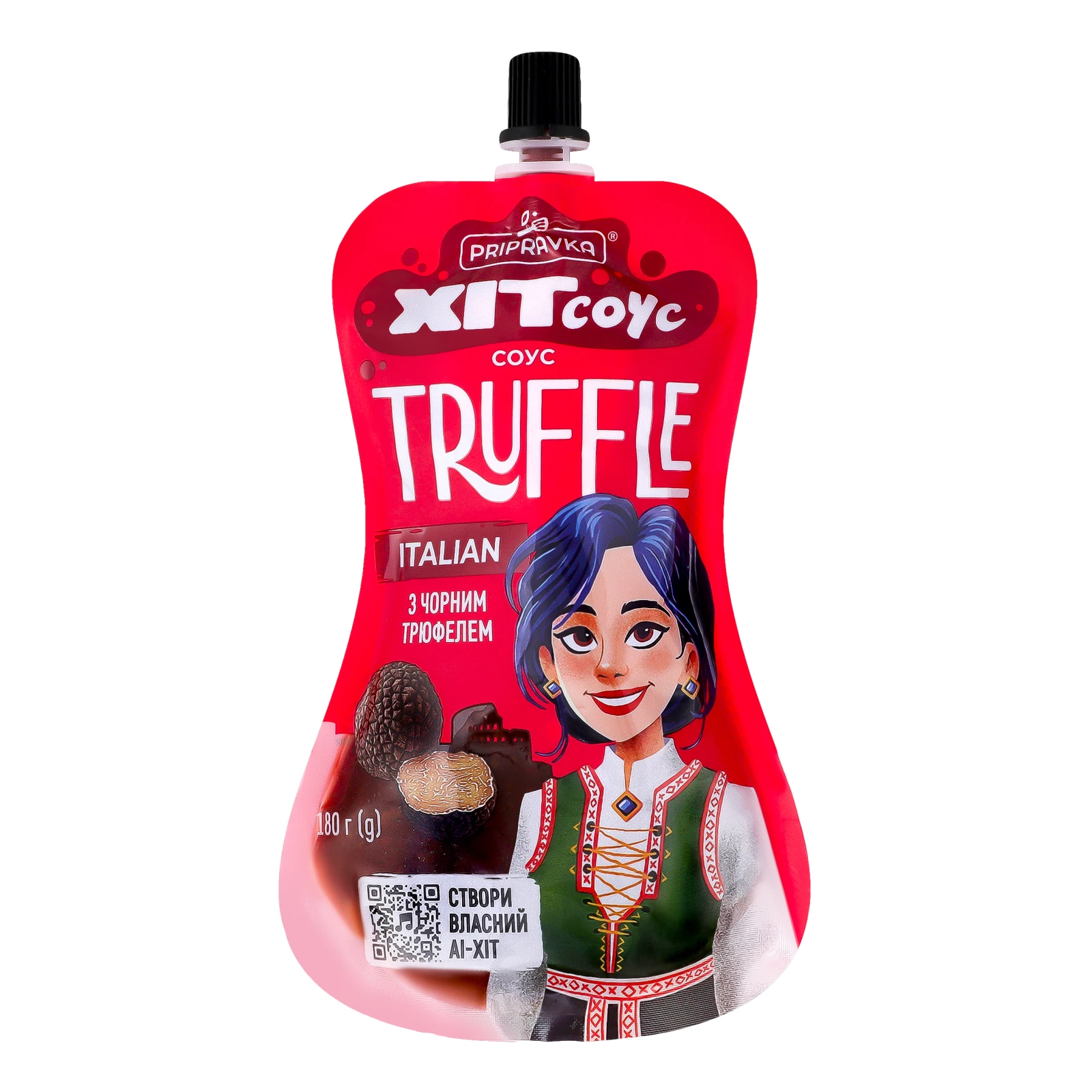 Соус Pripravka Хіт соус Italian Truffle з чорним трюфелем 180г Фото №:1