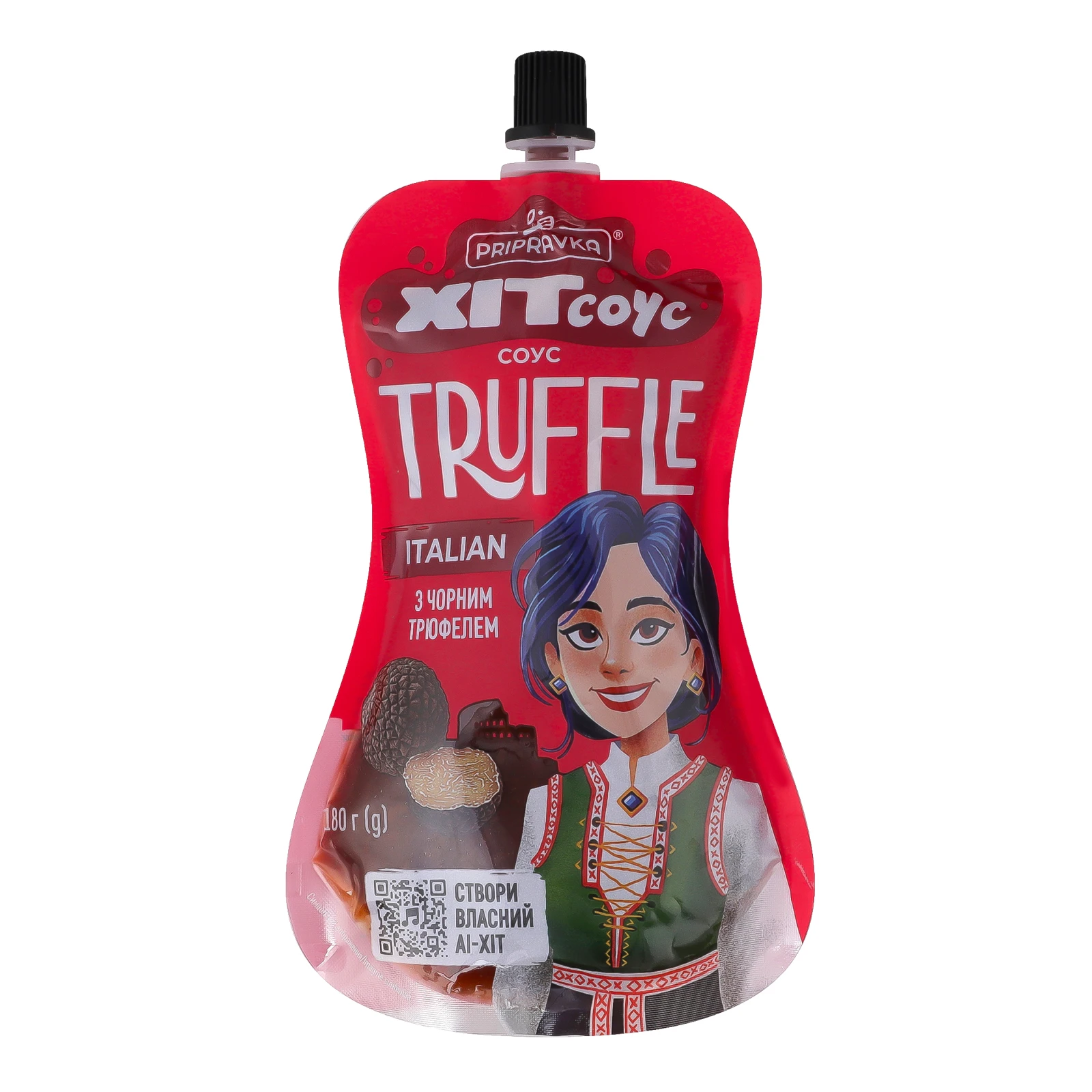 Соус Pripravka Хіт соус Italian Truffle з чорним трюфелем 180г Фото №:1