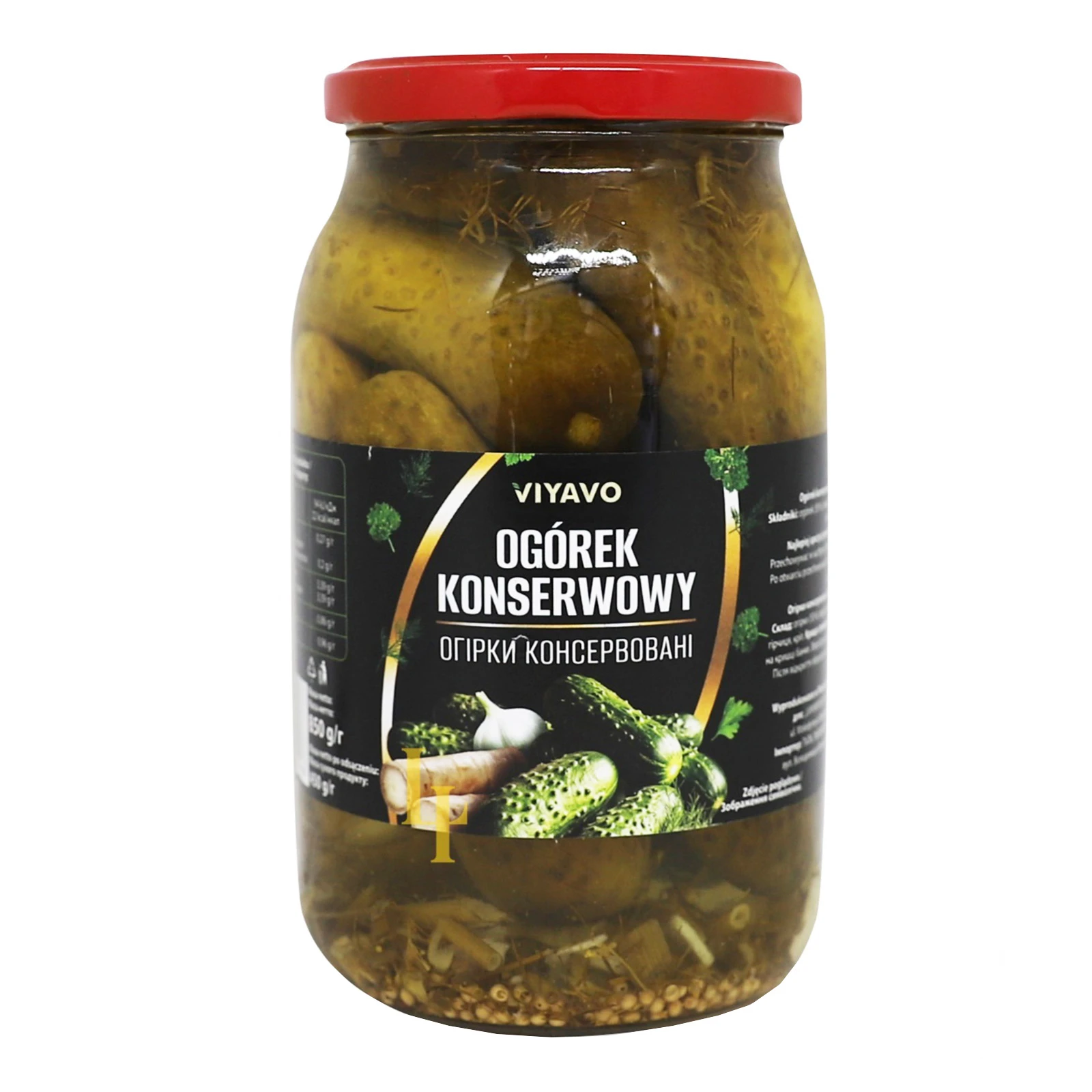Конс Viyavo 850г (900мл) огірки консервовані ск/б Фото №:1