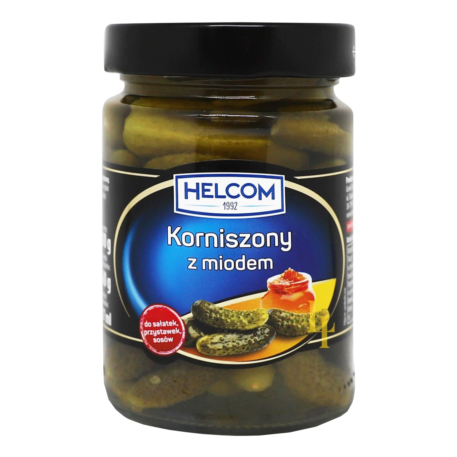 Конс Helcom 300г огірки-корнішони з медом ск/б Новинка Фото №:1