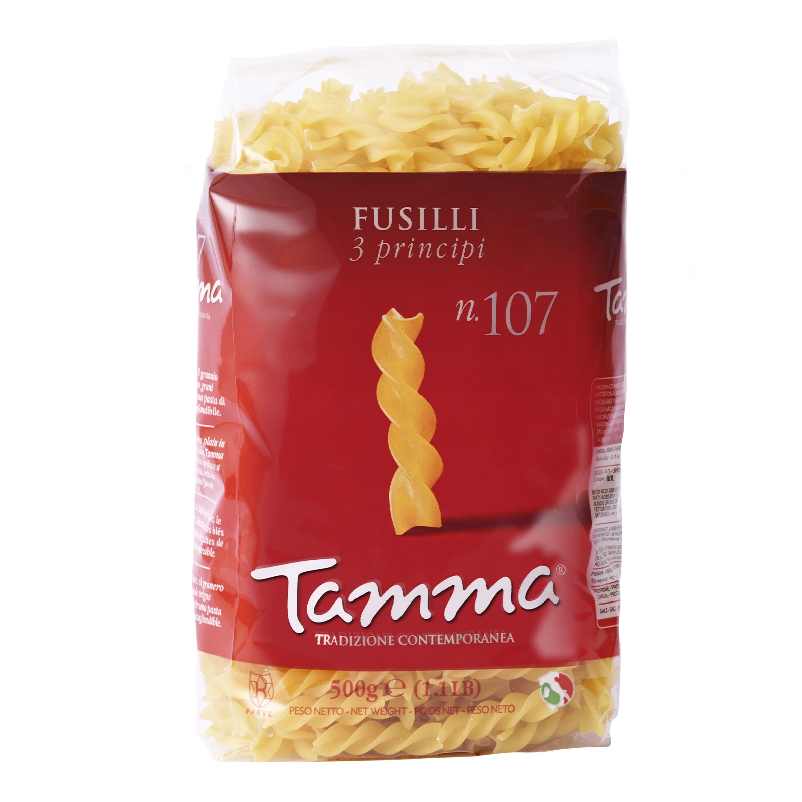 Макаронні вироби Tamma Fusilli N107  500г Фото №:1