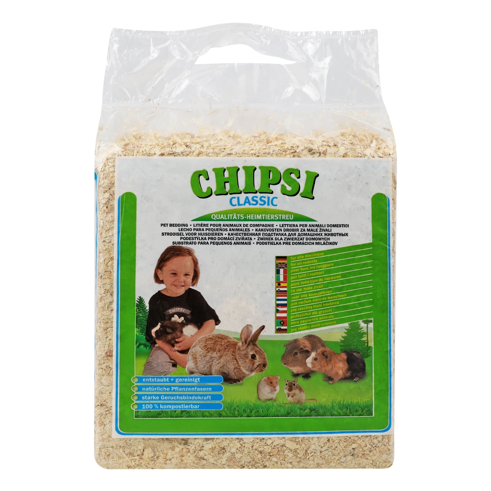 Наповнювач Chipsi classic для гризунів 1кг Новинка Фото навігації №:1
