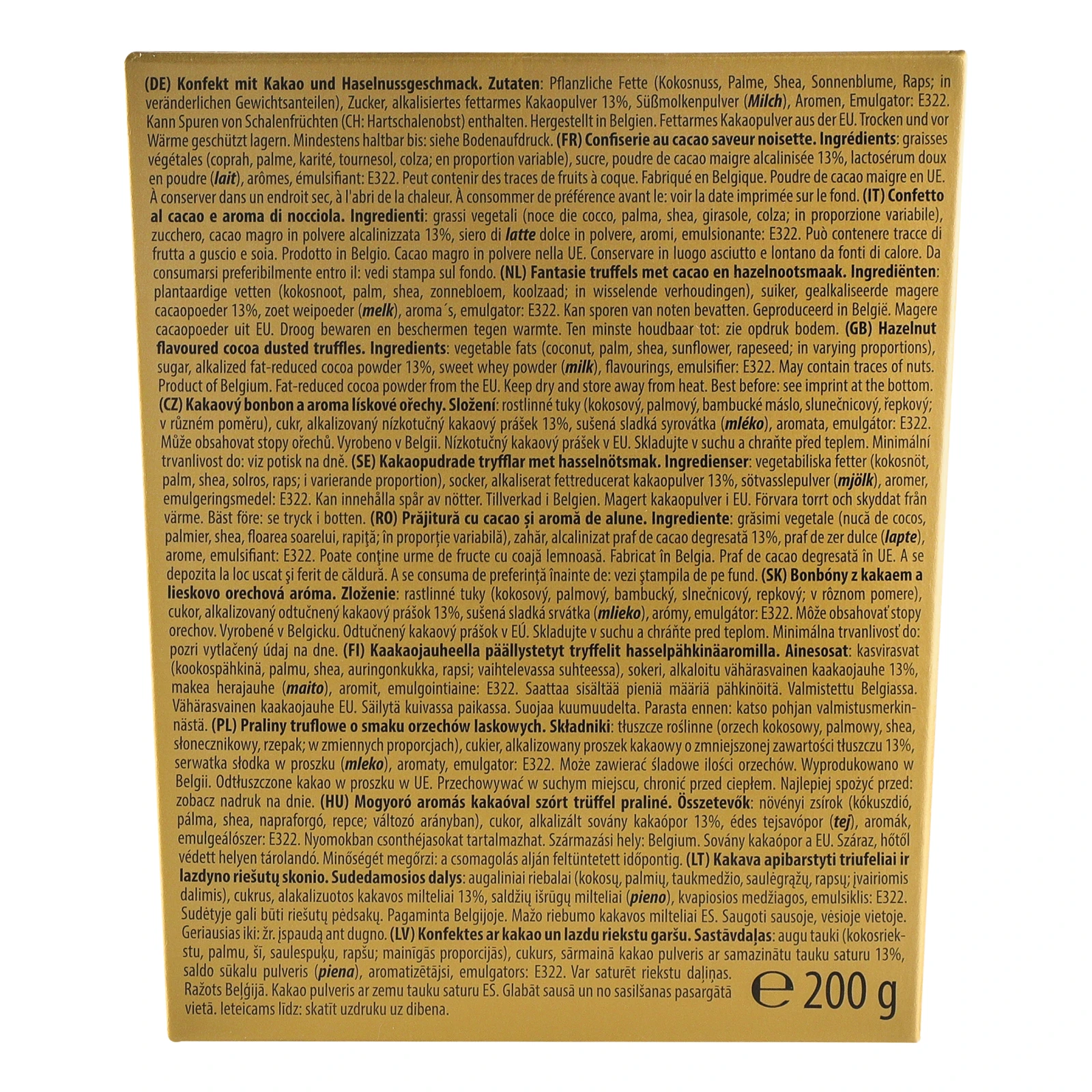 Цукерки Maitre Truffout трюфелі з фундуком 200г Фото №:2