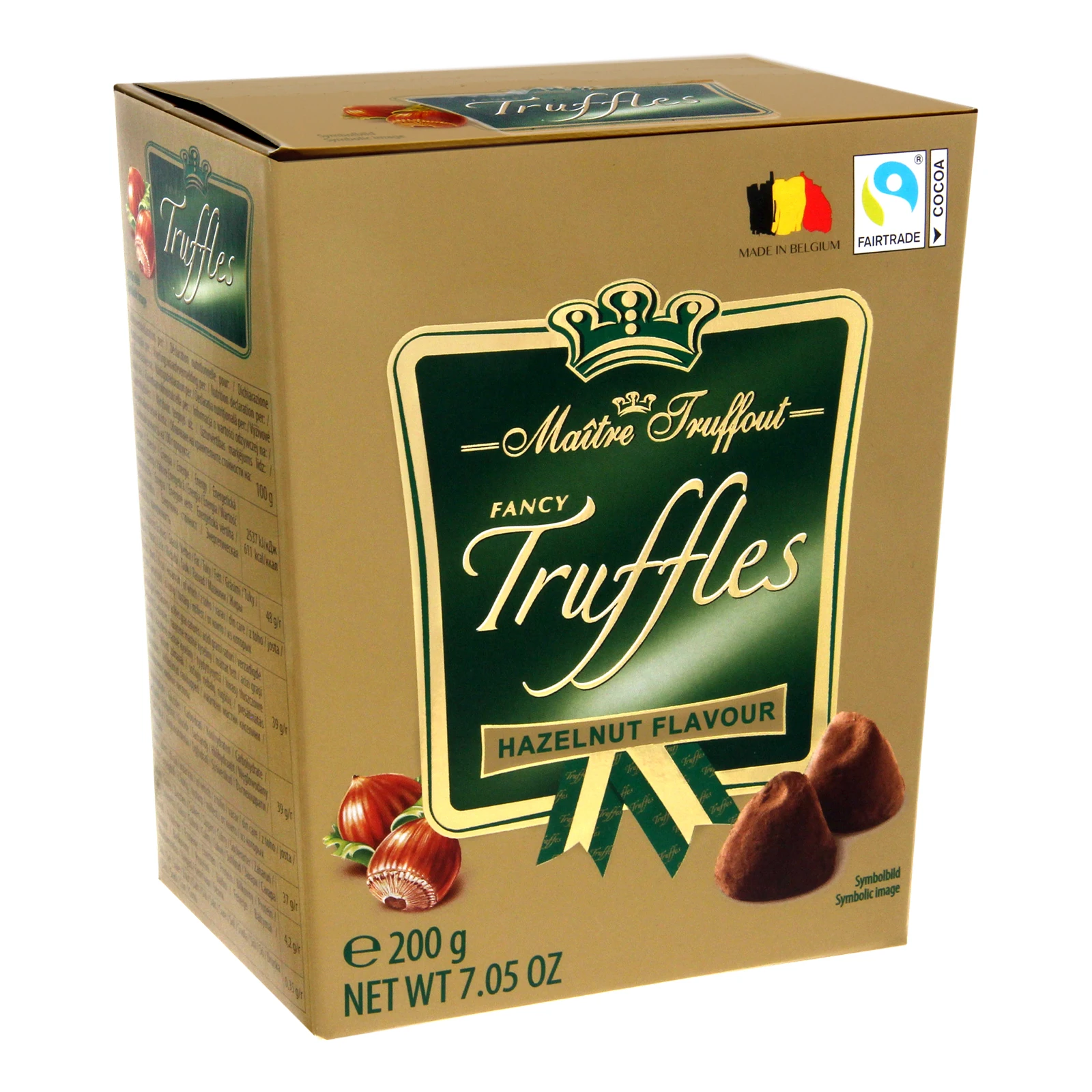 Цукерки Maitre Truffout трюфелі з фундуком 200г