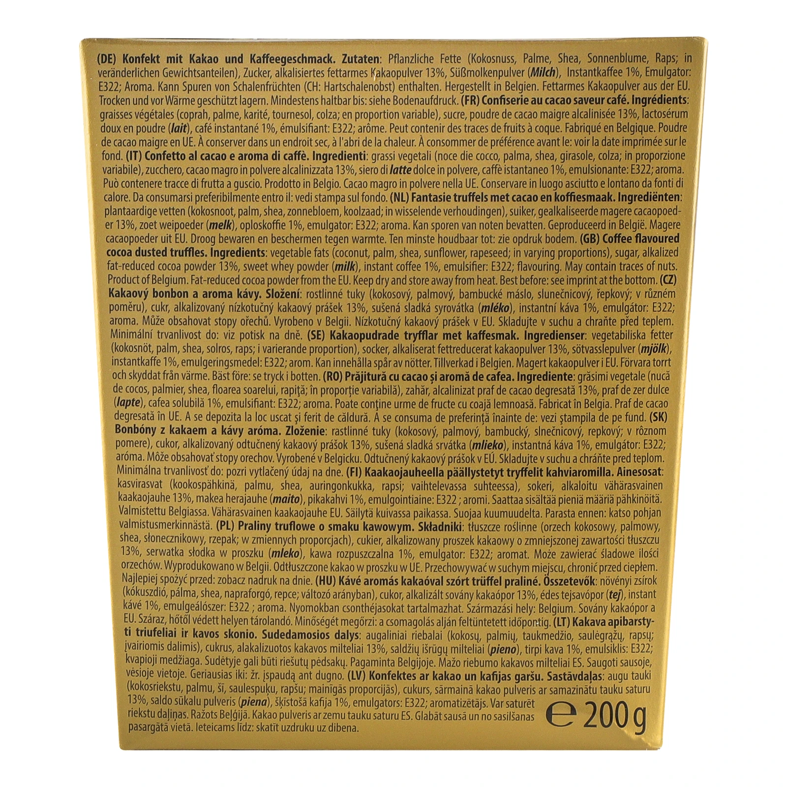 Цукерки Maitre Truffout трюфелі з кавою 200г Фото №:2