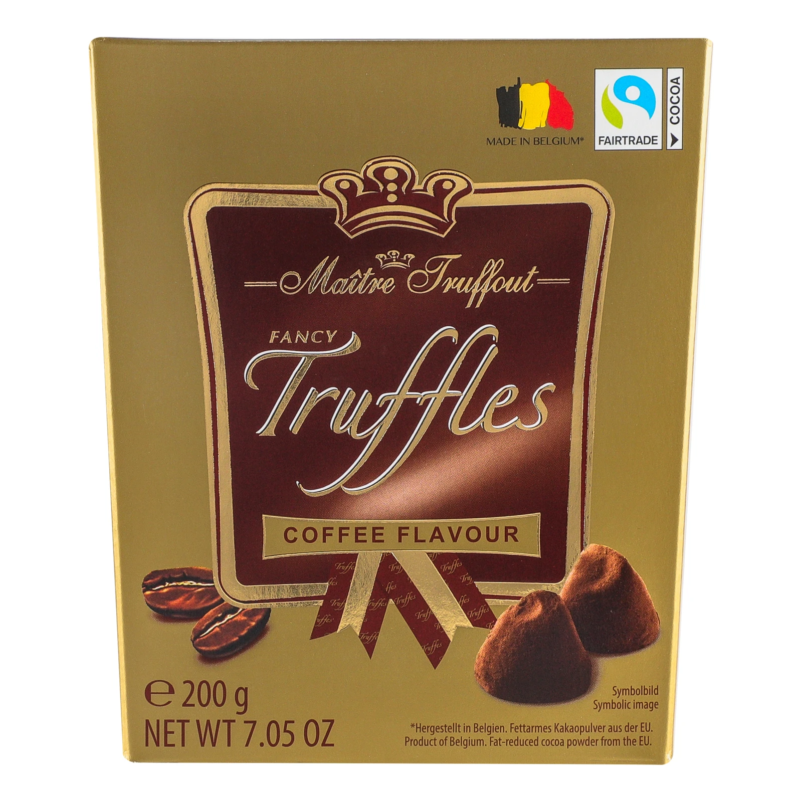 Цукерки Maitre Truffout трюфелі з кавою 200г Фото №:1