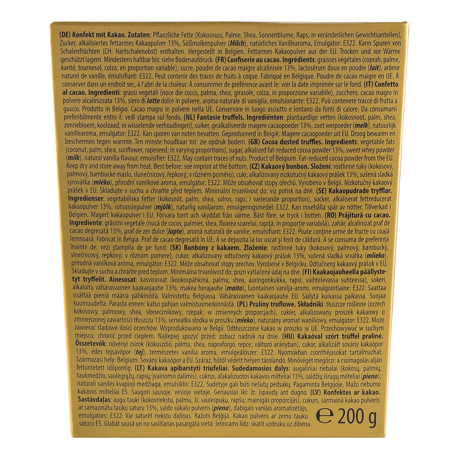 Цукерки Maitre Truffout трюфелі класік 200г Фото №:2