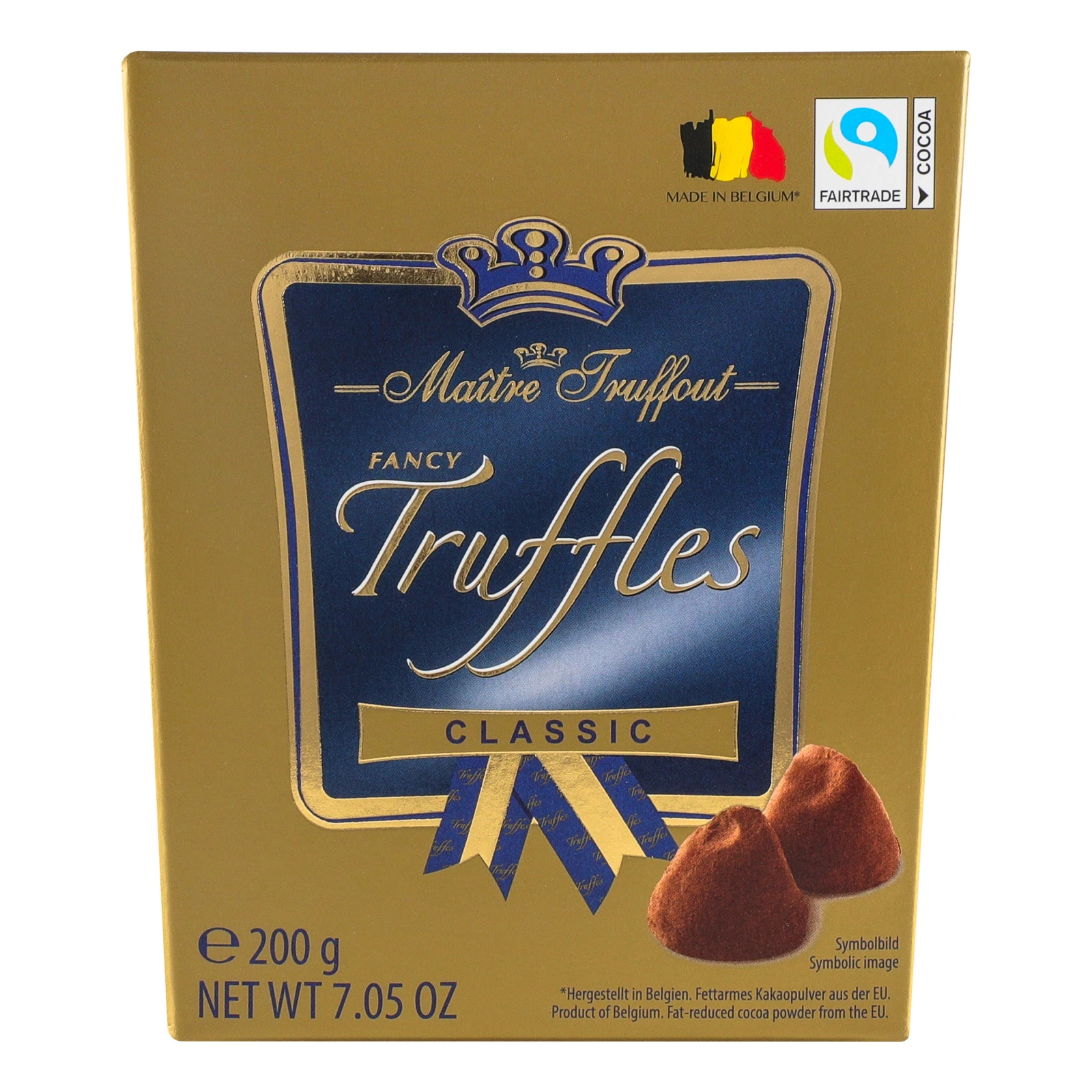 Цукерки Maitre Truffout трюфелі класік 200г Фото №:1