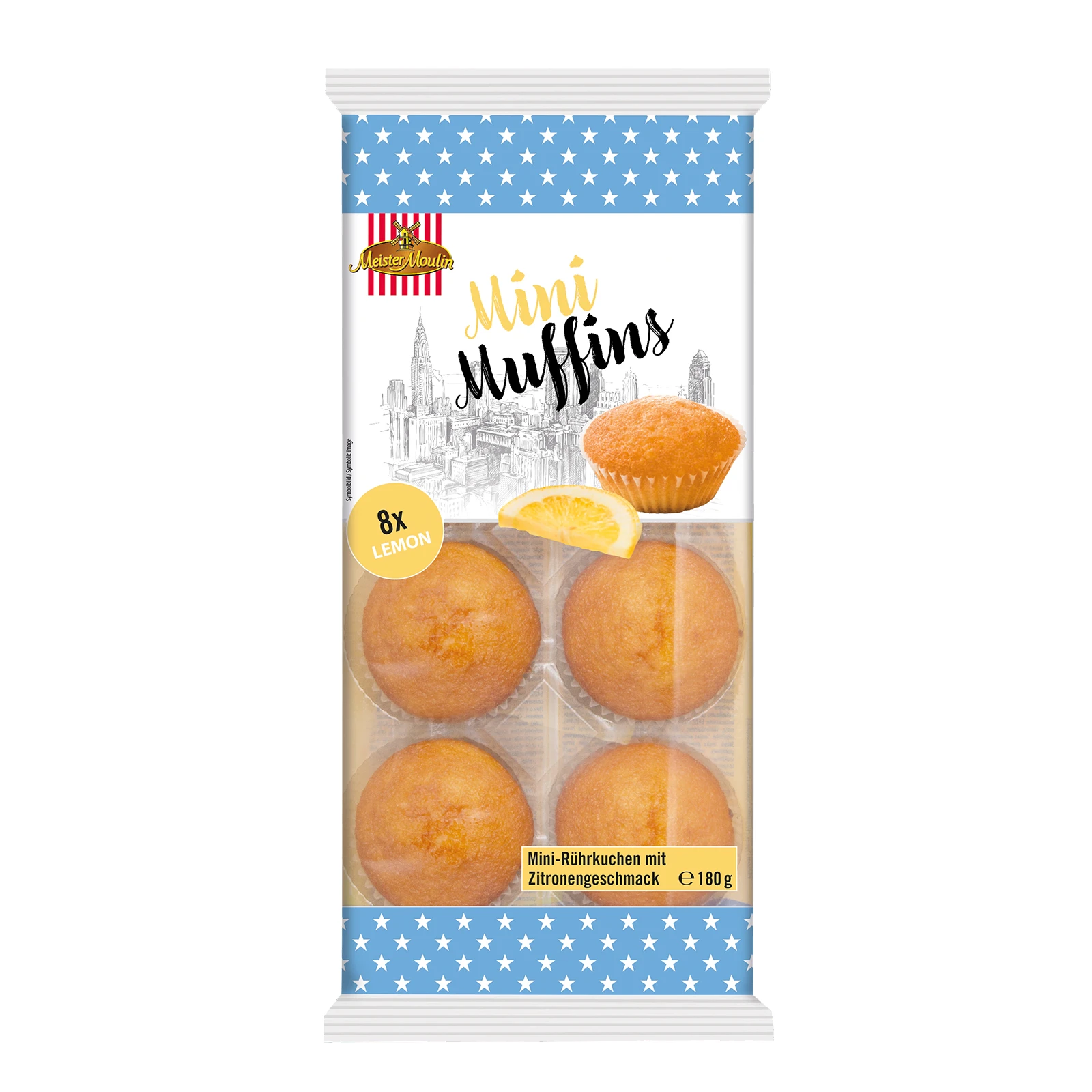 Мафіни Meister Moulin Міні лимонні 180г Фото №:1