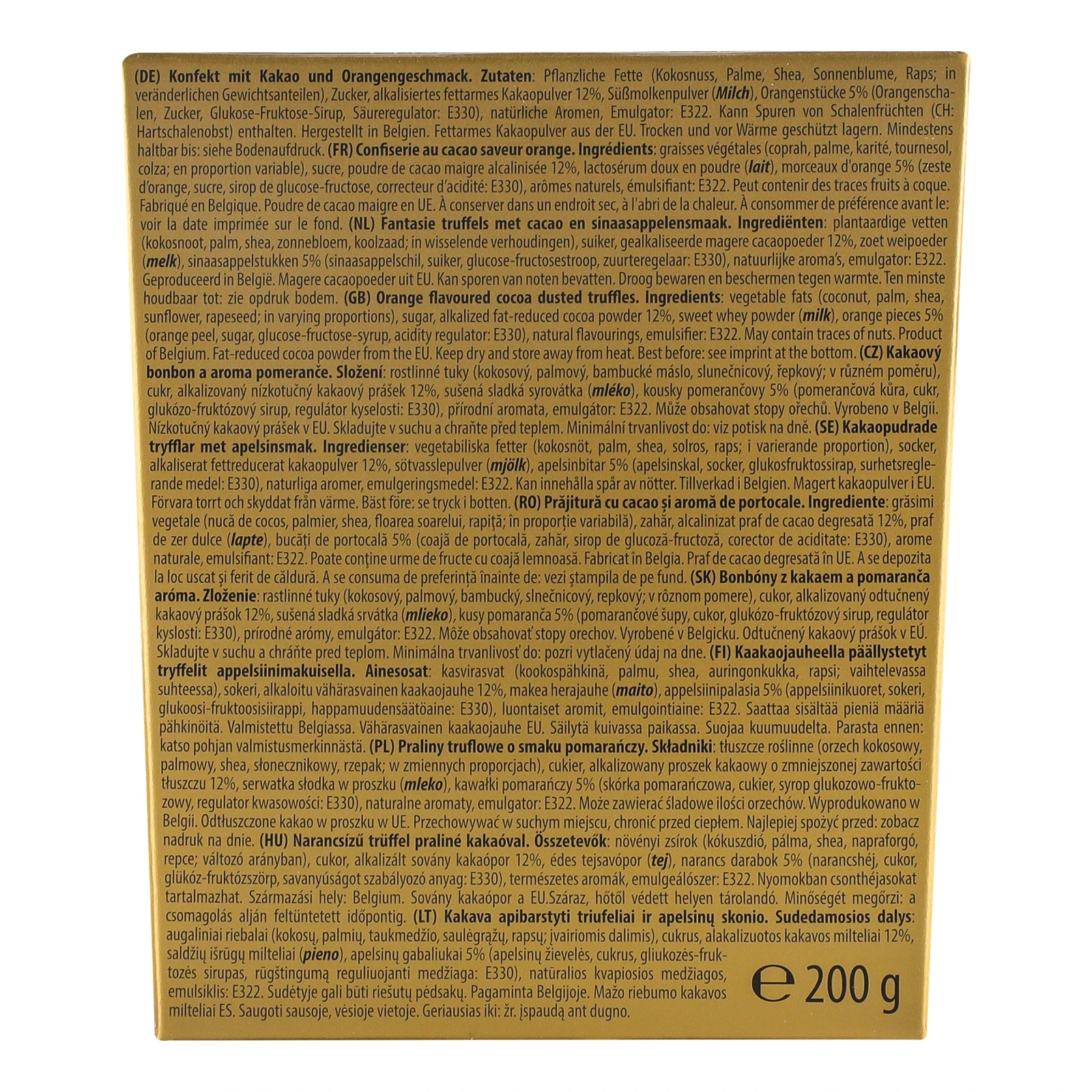 Цукерки Maitre Truffout трюфелі з апельсином 200г Фото №:2