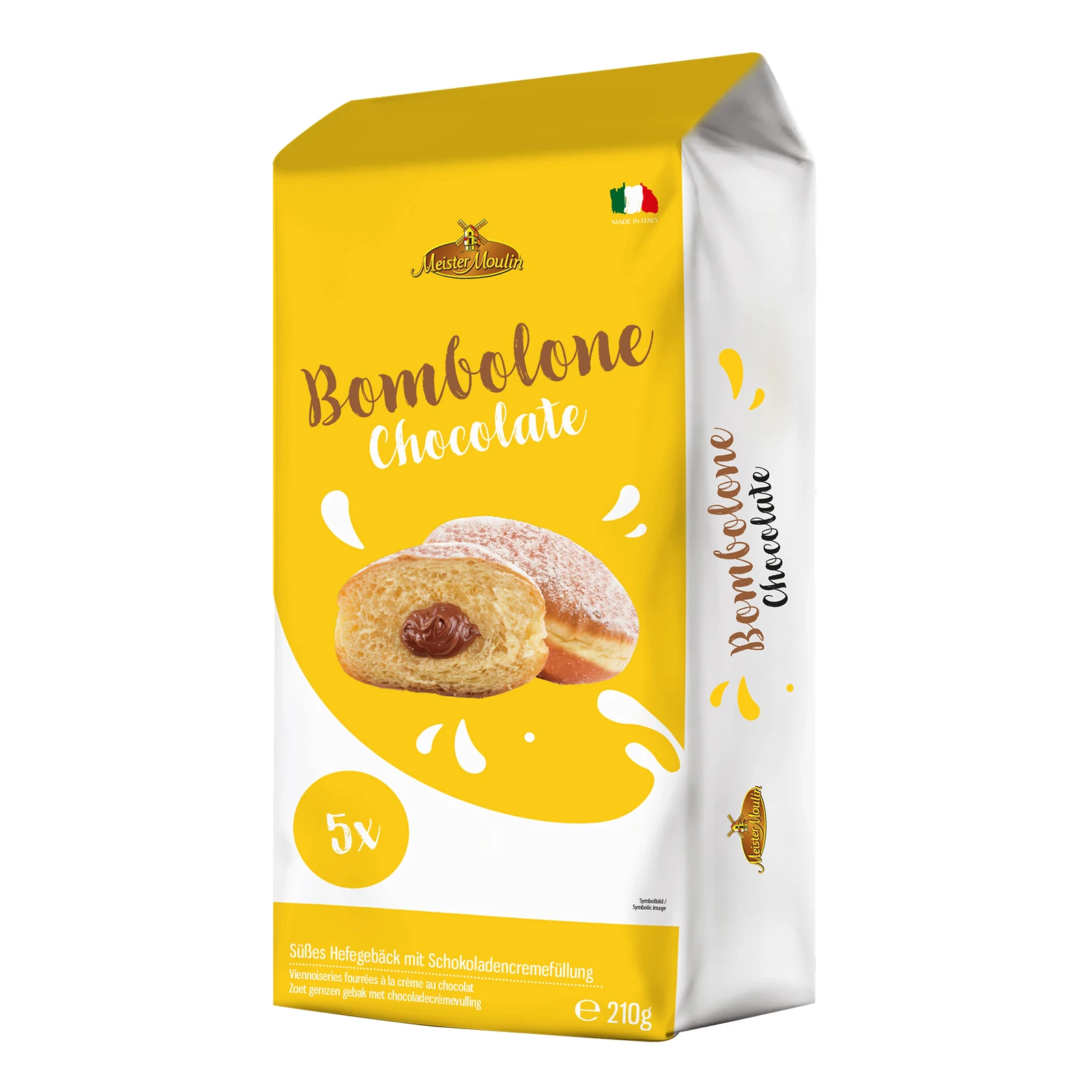Пончики Meister Moulin з шоколадним кремом 210г Фото №:1