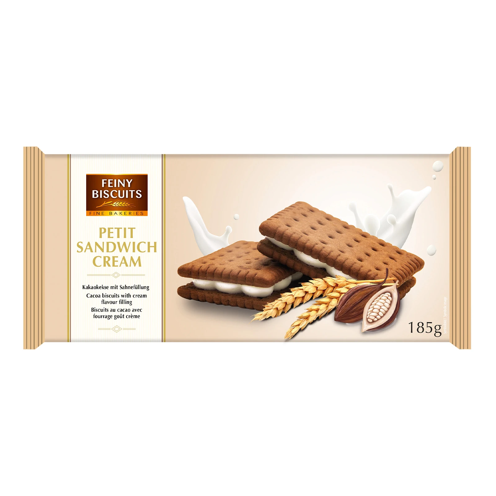 Печиво Feiny Biscuits Сендвіч з какао та кремовою начинкою 185г Фото №:1