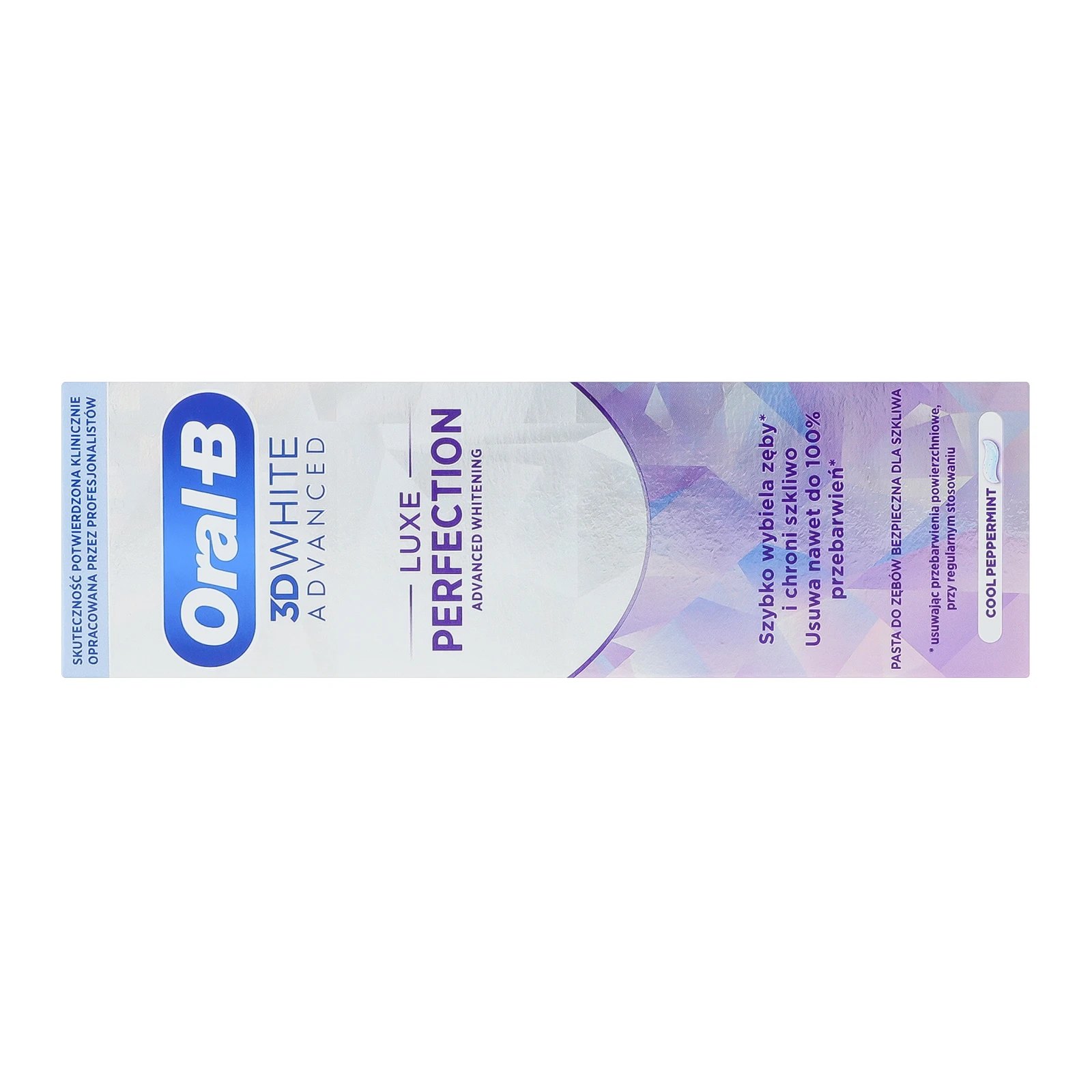 Паста зубна Oral-B 3D White advanced Luxe Вдосконалене відбілювання 75мл Фото №:2