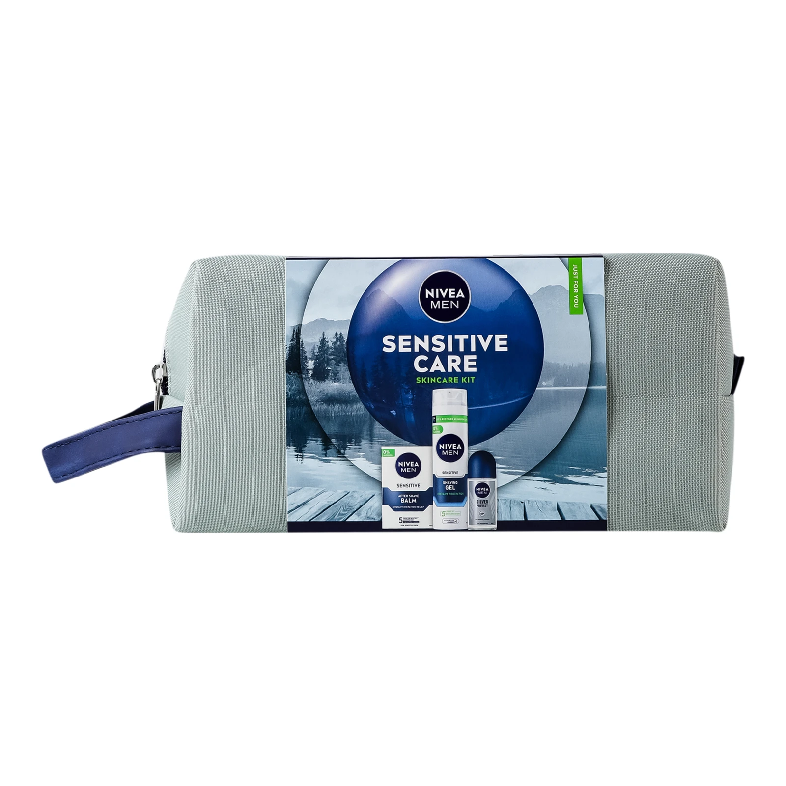 Набір Nivea Men Sensitive Care бальзам п/гоління+гель п/гоління+антиперспірант+косметичка 4шт Фото навігації №:1